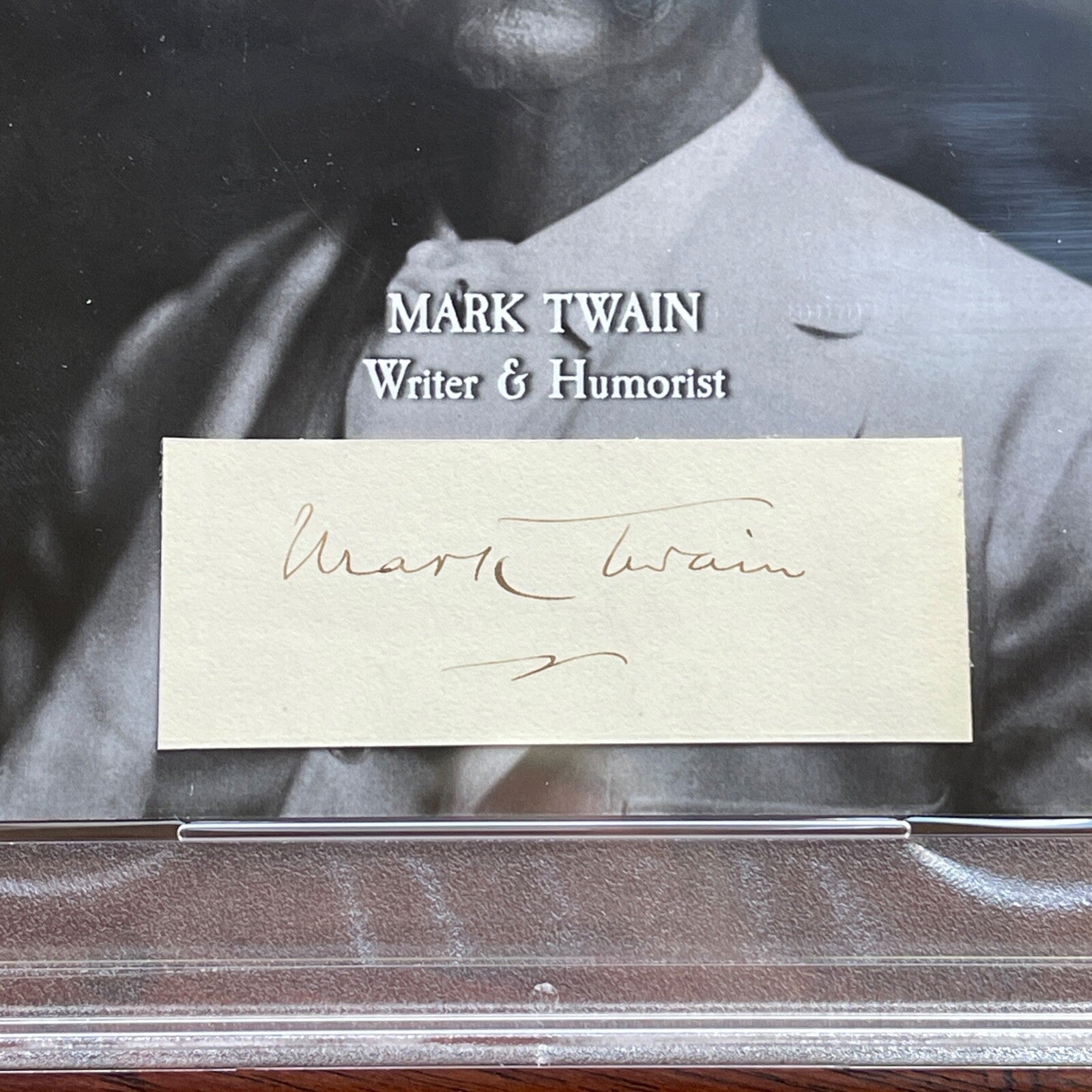 SAMUEL L. CLEMENS * PSA/DNA *  Autograph MARK TWAIN Custom Card SIGNED