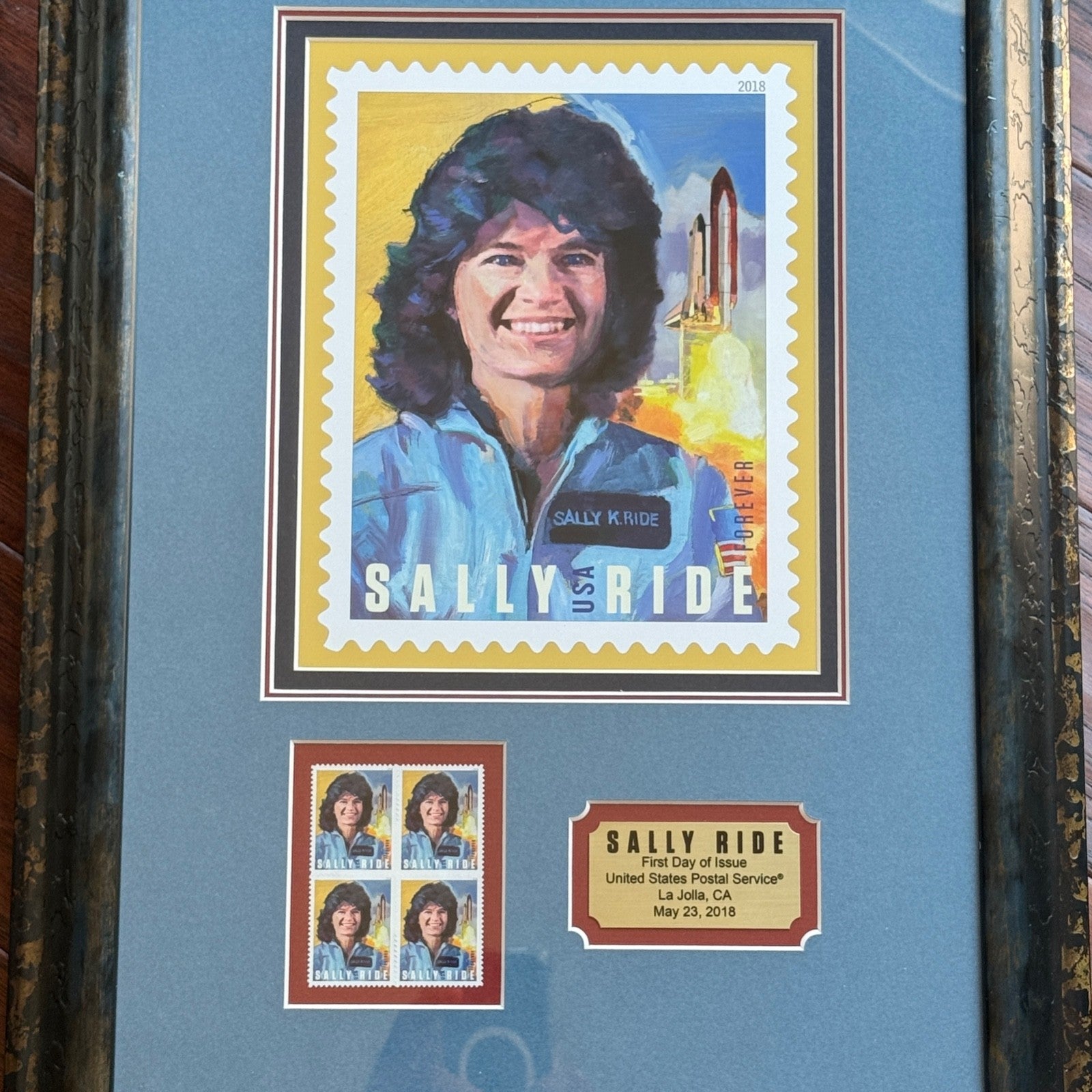 SALLY RIDE * 2018 Commemorative Stamp From Her Estate * RIDE Estate COA