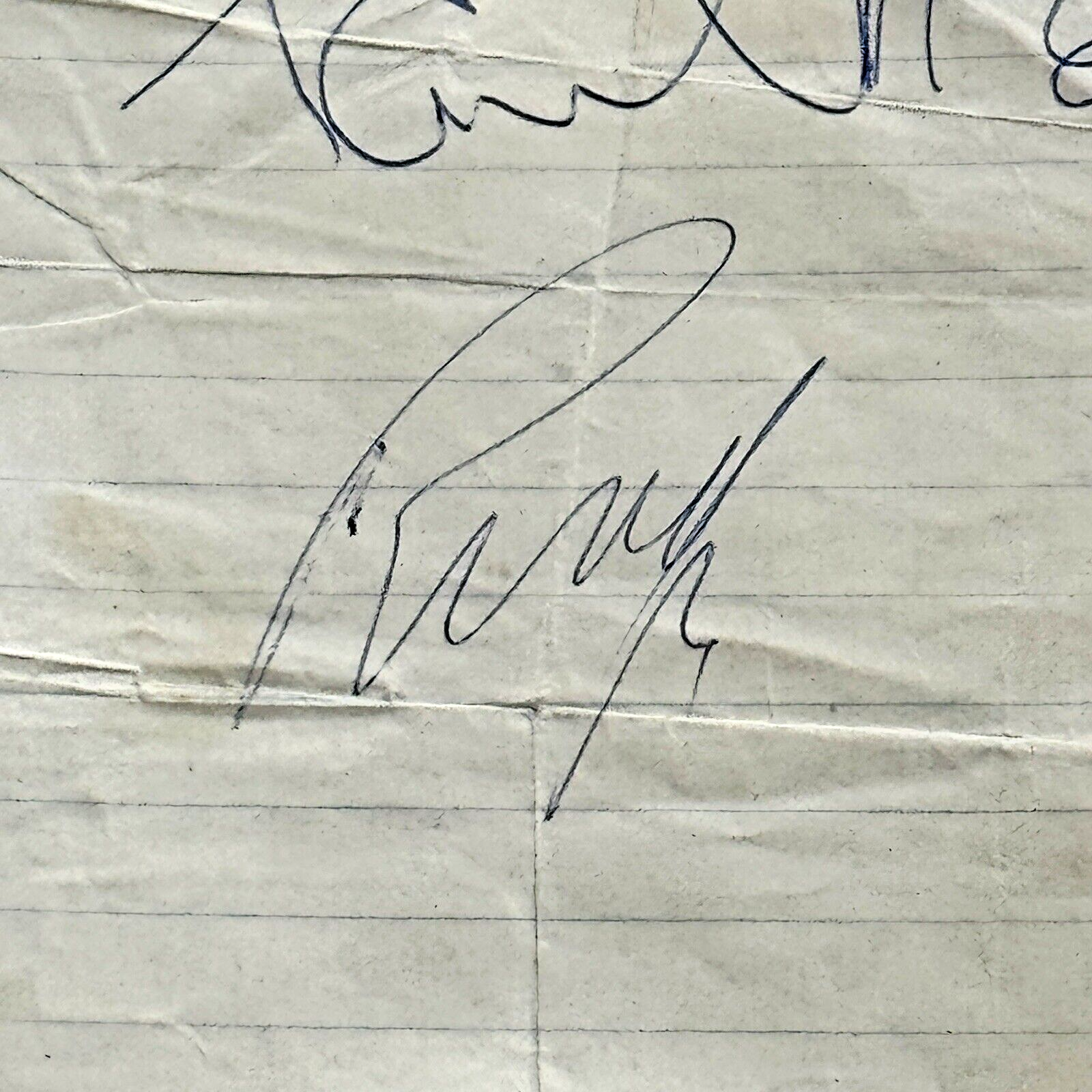 PAUL MCCARTNEY & RINGO STARR * Beckett Bas * PROOF Signed Cut Autograph Beatles