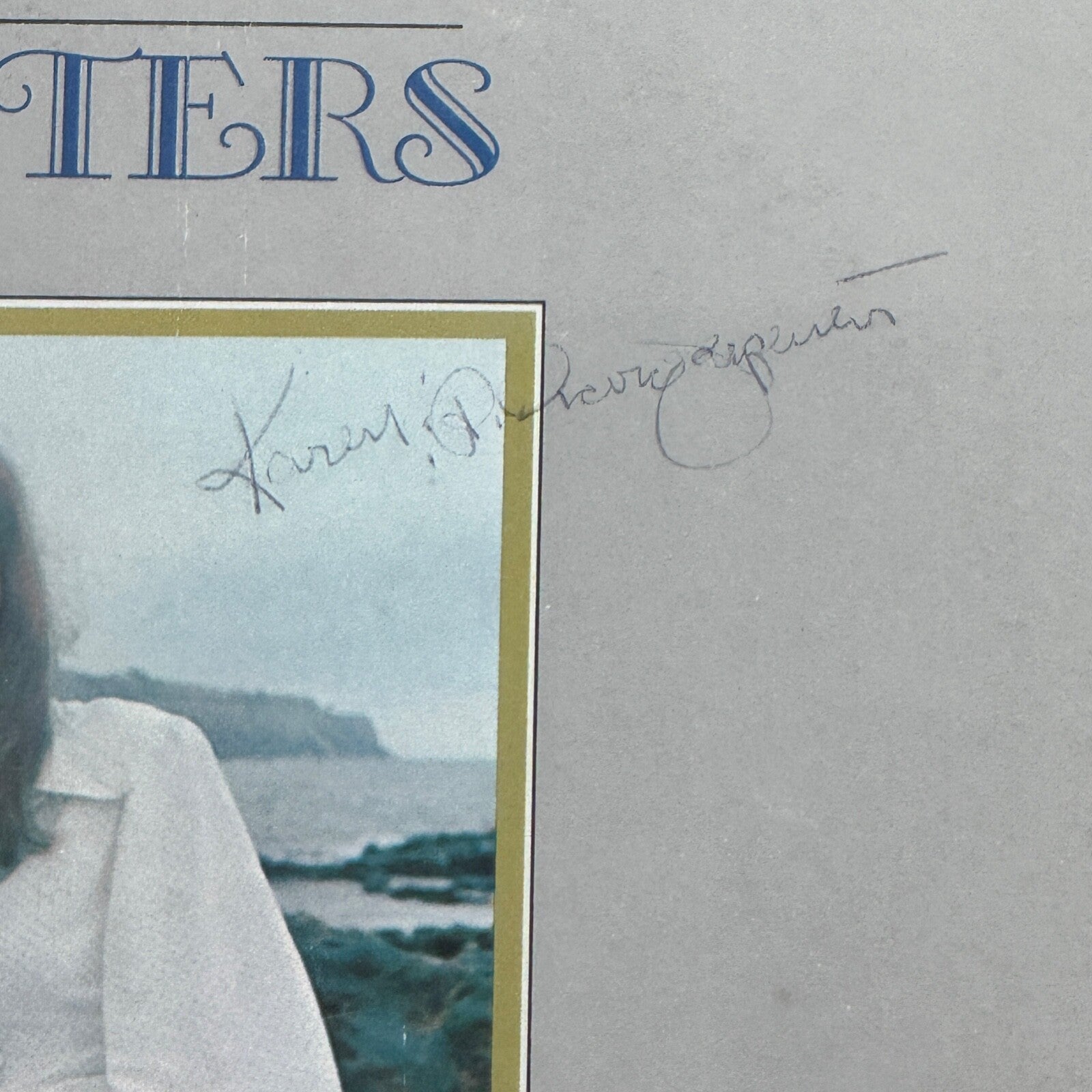 CARPENTERS * JSA * KAREN & RICHARD AUTOGRAPH "CLOSE TO YOU" ALBUM SIGNED LP