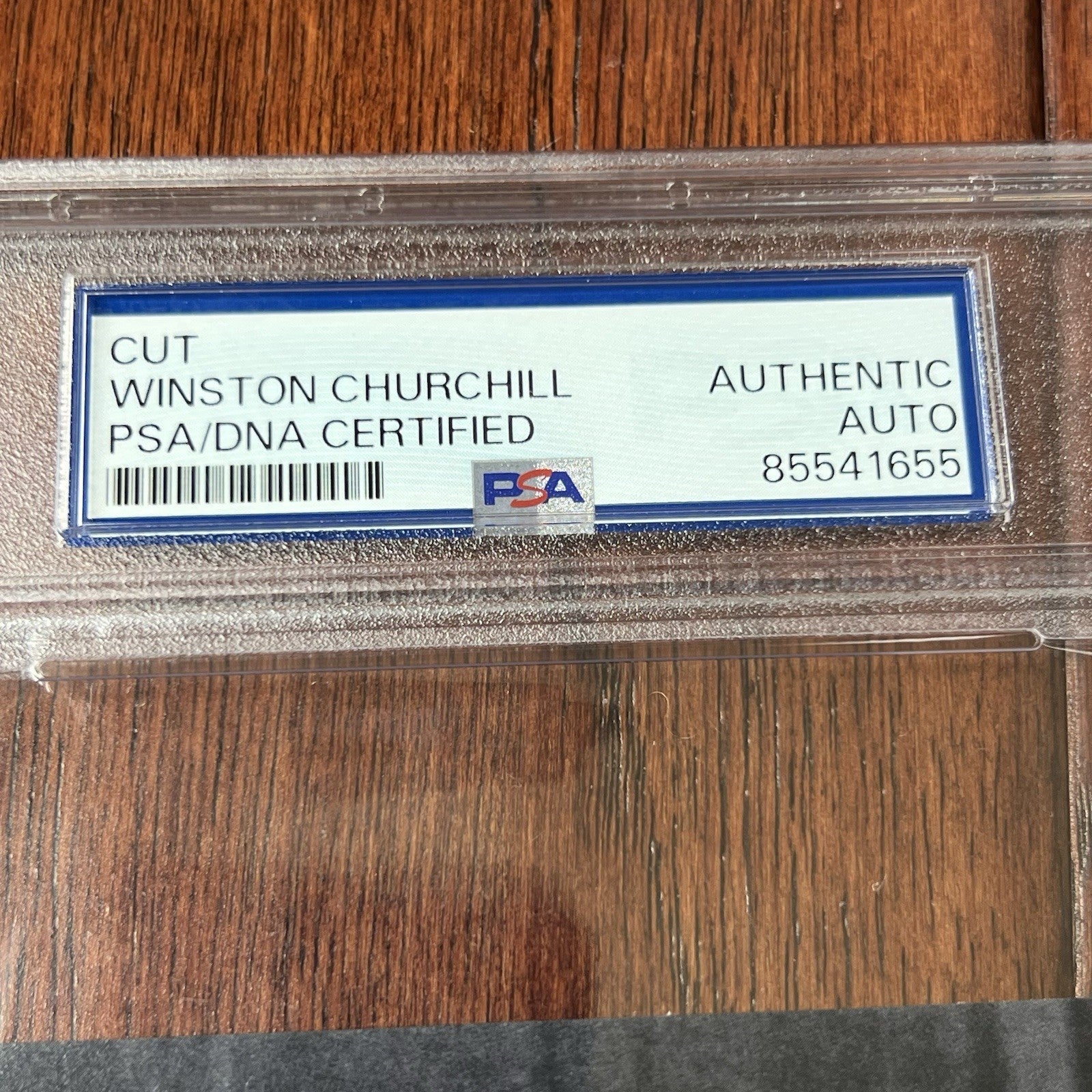 WINSTON S. CHURCHILL * PSA * Autograph Cut Signature CUSTOM CARD Signed