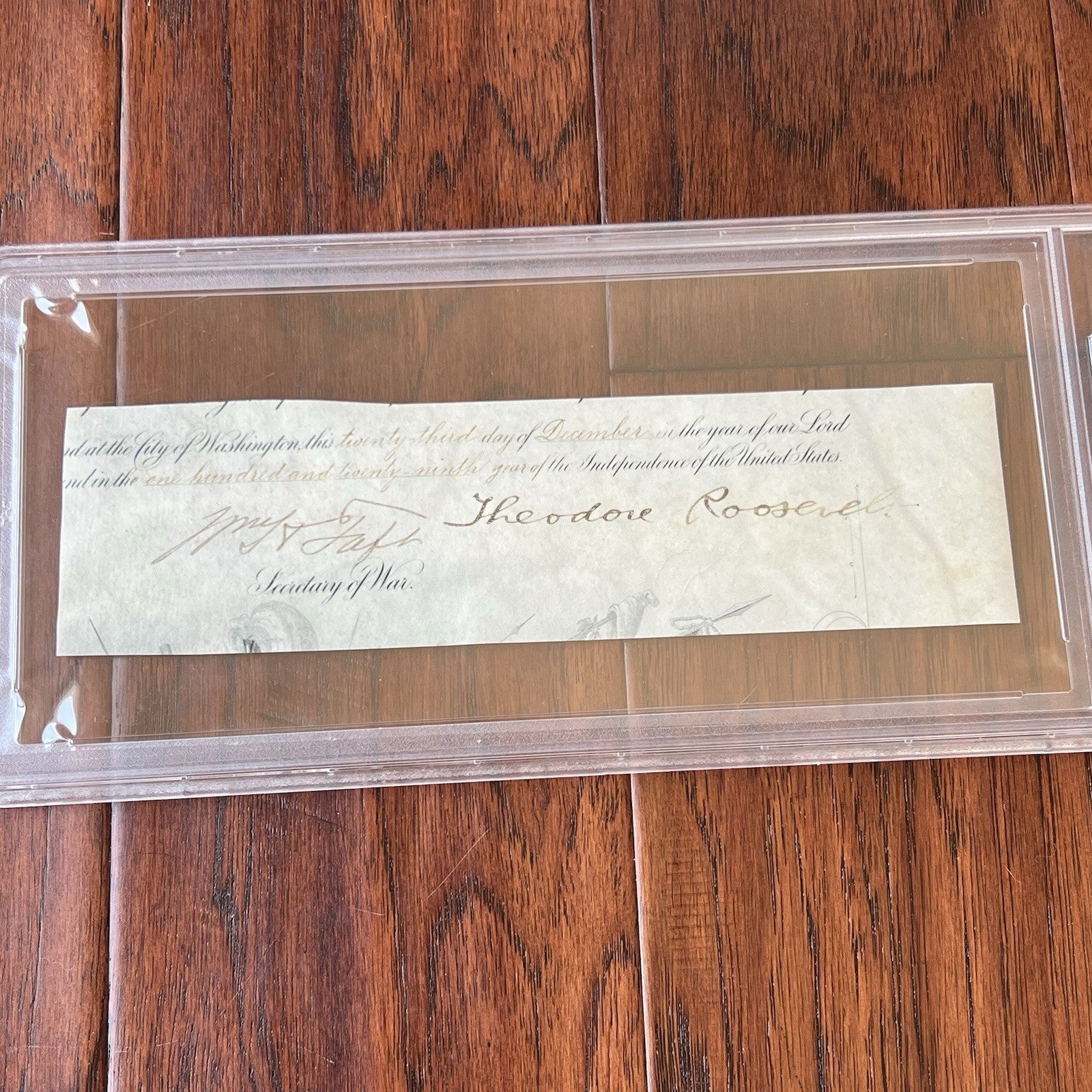 THEODORE ROOSEVELT & WILLIAM H. TAFT * PSA * Autograph Duo Cut Signed President