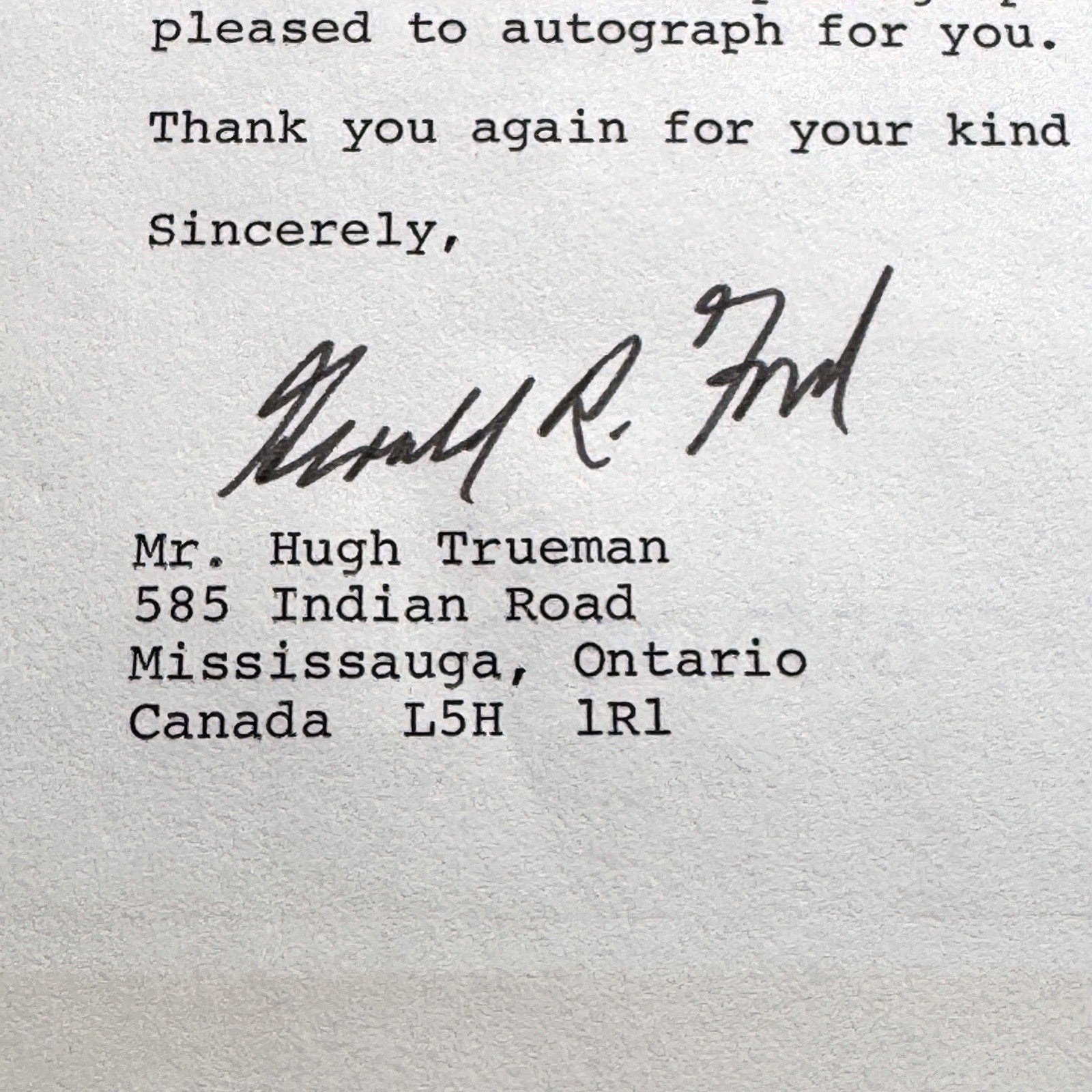 GERALD R. FORD * JSA * Autograph LETTER SIGNED * 38th POTUS