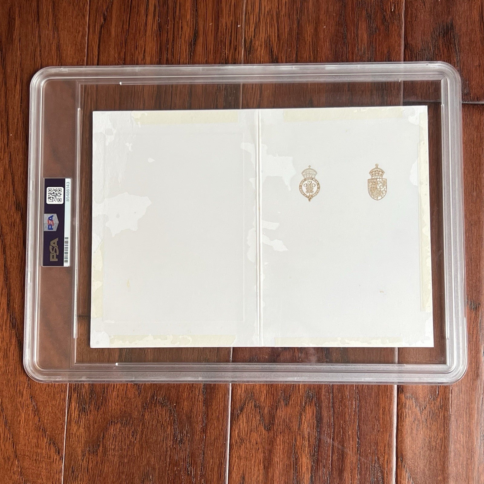 PRINCESS DIANA & KING CHARLES III * PSA * Autograph Family Xmas Card Signed 1986