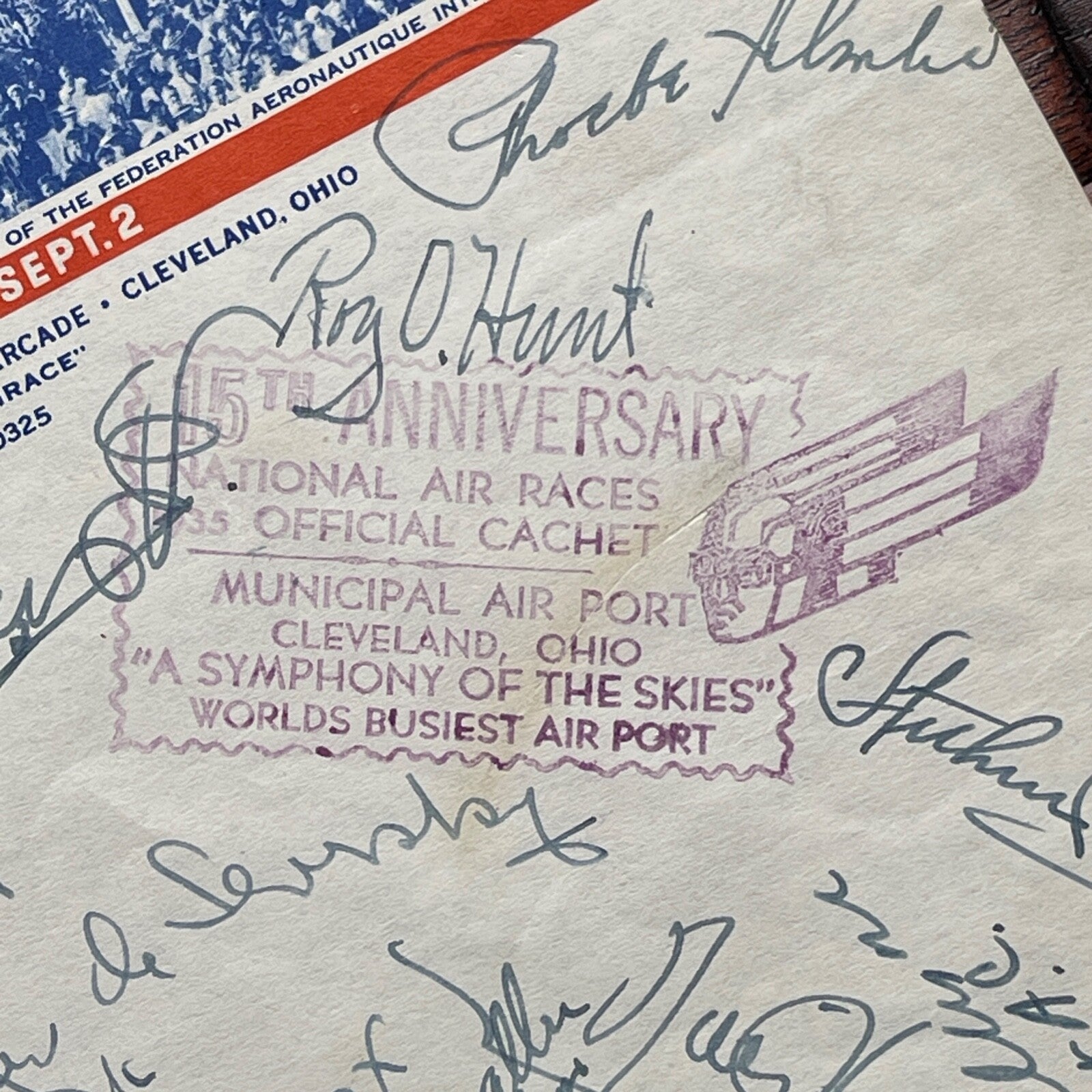 AMELIA EARHART * PSA/DNA * Autograph 1935 NATIONAL AIR RACES  Stationery SIGNED