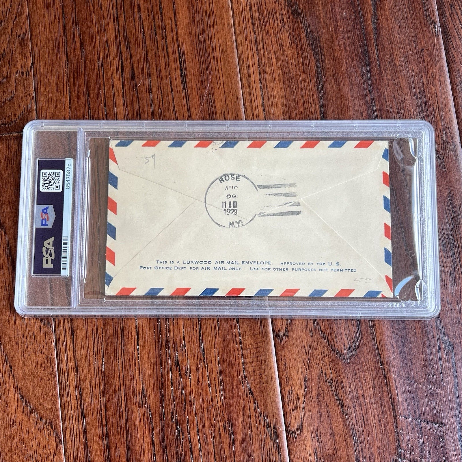 AMELIA EARHART * PSA * Autograph WOMENS AVIATION DERBY Cover Signed * 1929