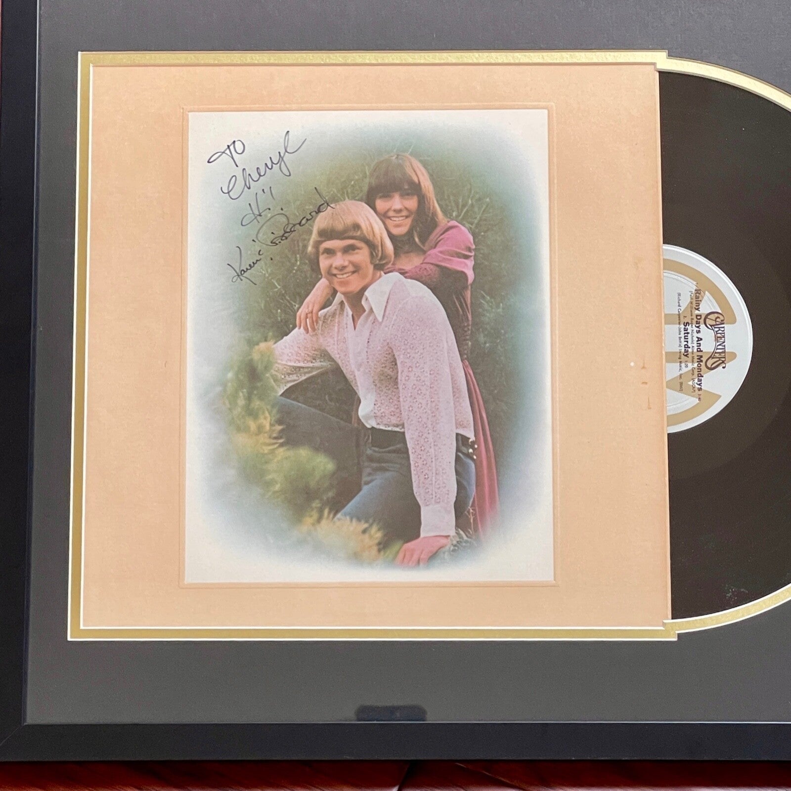 CARPENTERS * PSA/DNA * KAREN & RICHARD AUTOGRAPH "CARPENTERS" ALBUM SIGNED LP
