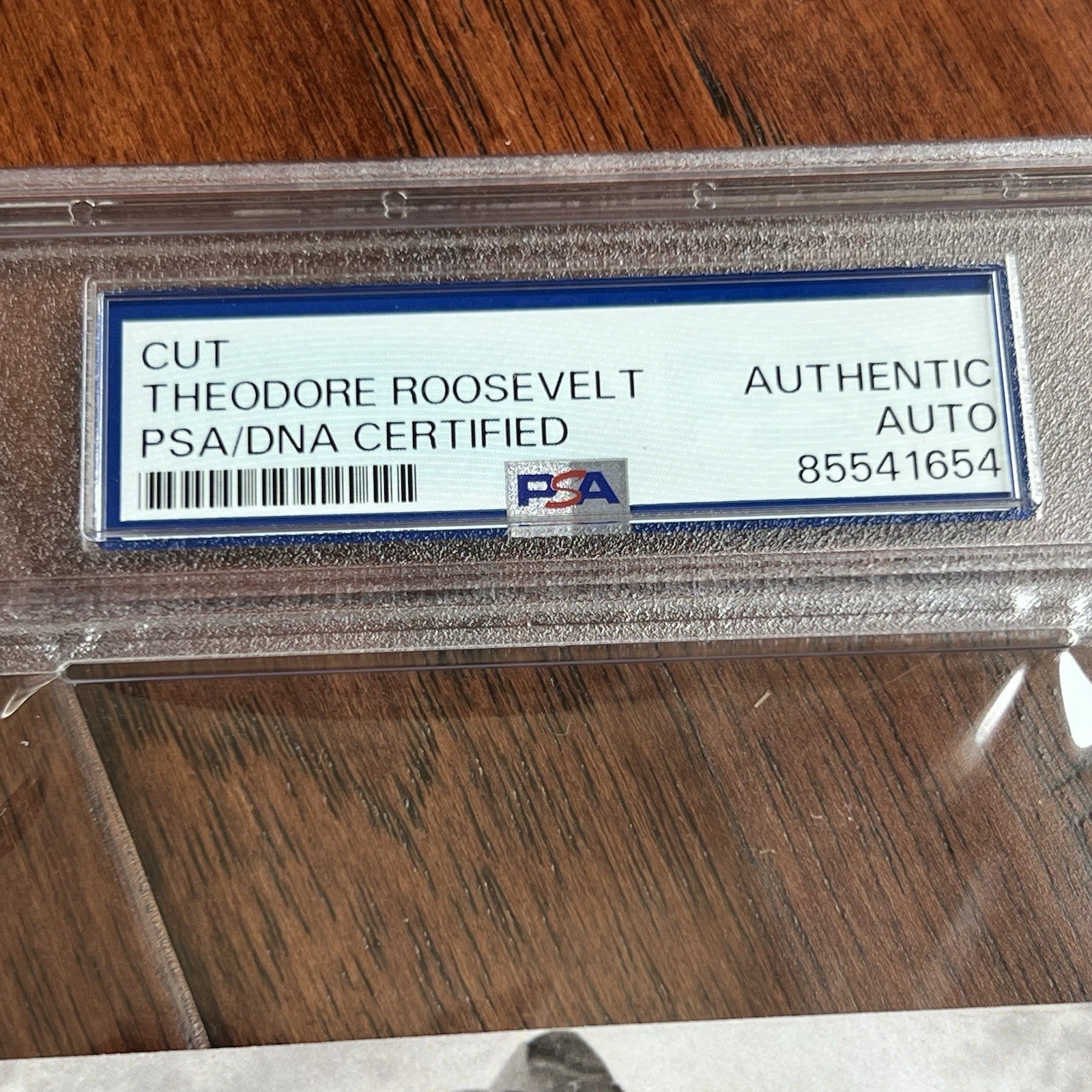 THEODORE ROOSEVELT * PSA * Autograph Cut Signature Rough Rider Card Signed Teddy