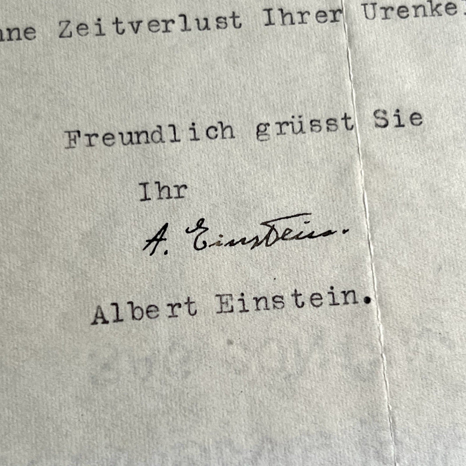 ALBERT EINSTEIN * PSA * Autograph Typewritten Letter Signed * 1951