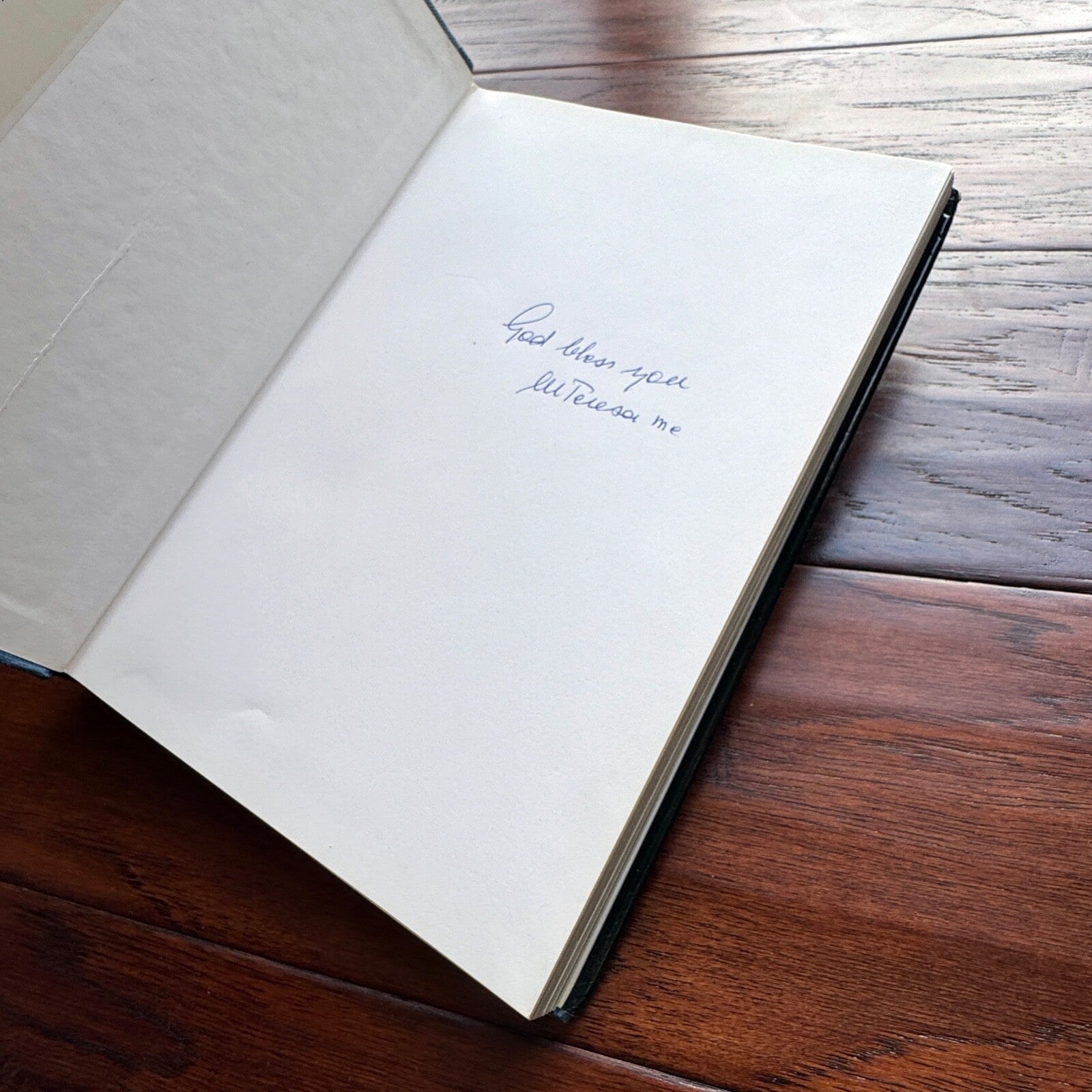 MOTHER TERESA * JSA *  1st Ed. Book Autograph BIOGRAPHY Signed * Catholic Saint