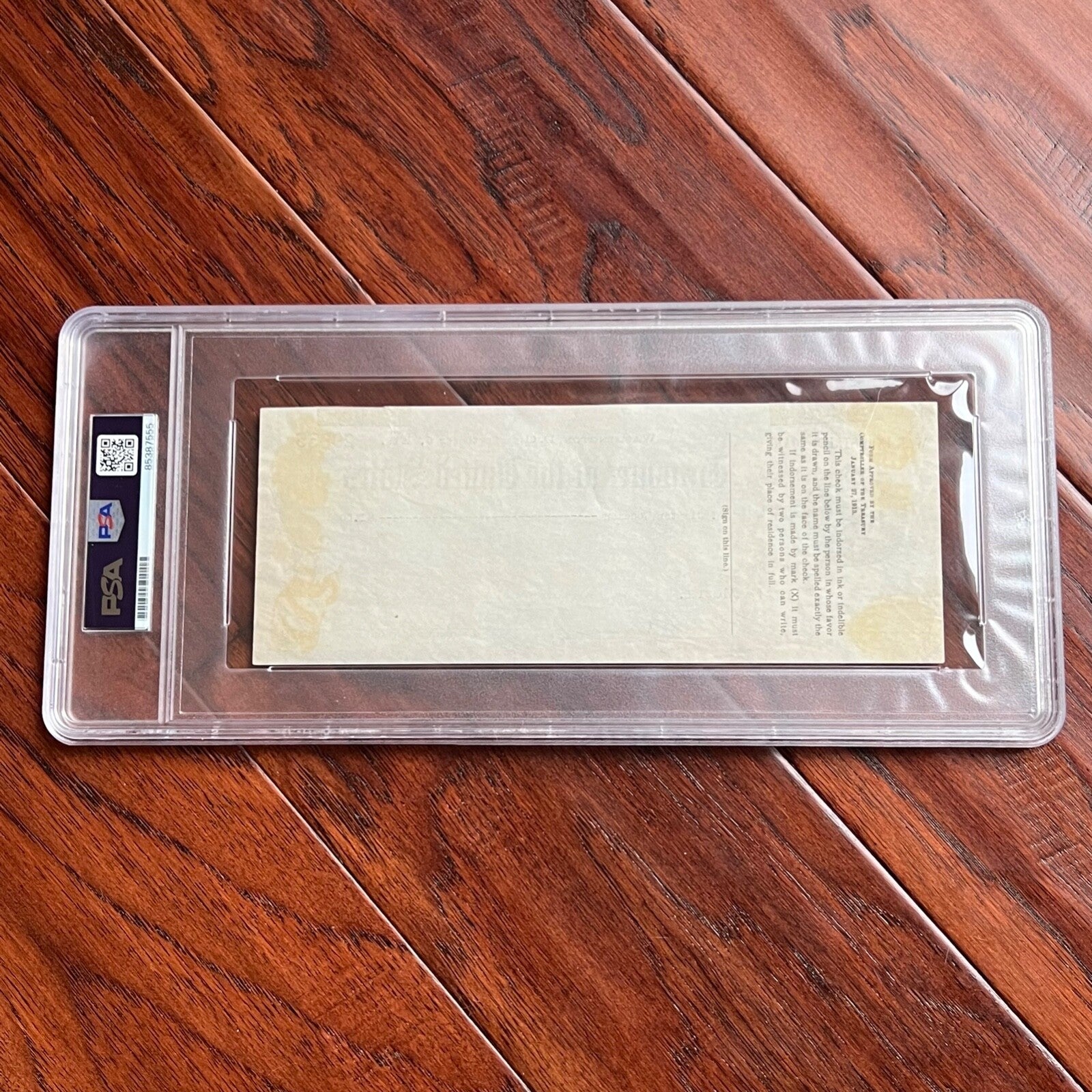 WOODROW WILSON * Autograph Symbolic WWI $1 CHECK Signed as POTUS * Dollar