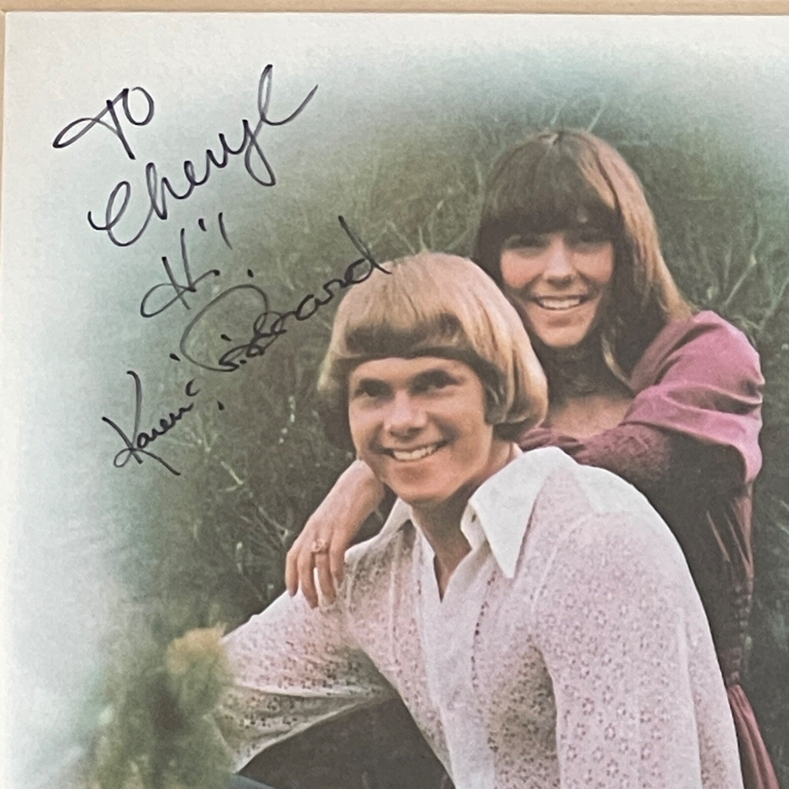 CARPENTERS * PSA/DNA * KAREN & RICHARD AUTOGRAPH "CARPENTERS" ALBUM SIGNED LP