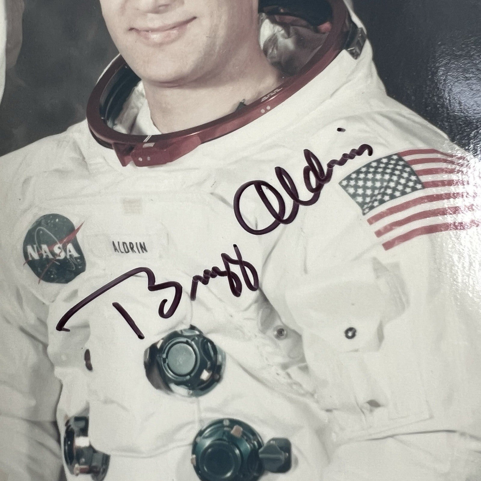 APOLLO 11 * PSA * Crew Signed AUTOGRAPH Red Number Type 1 Photo * Neil Armstrong