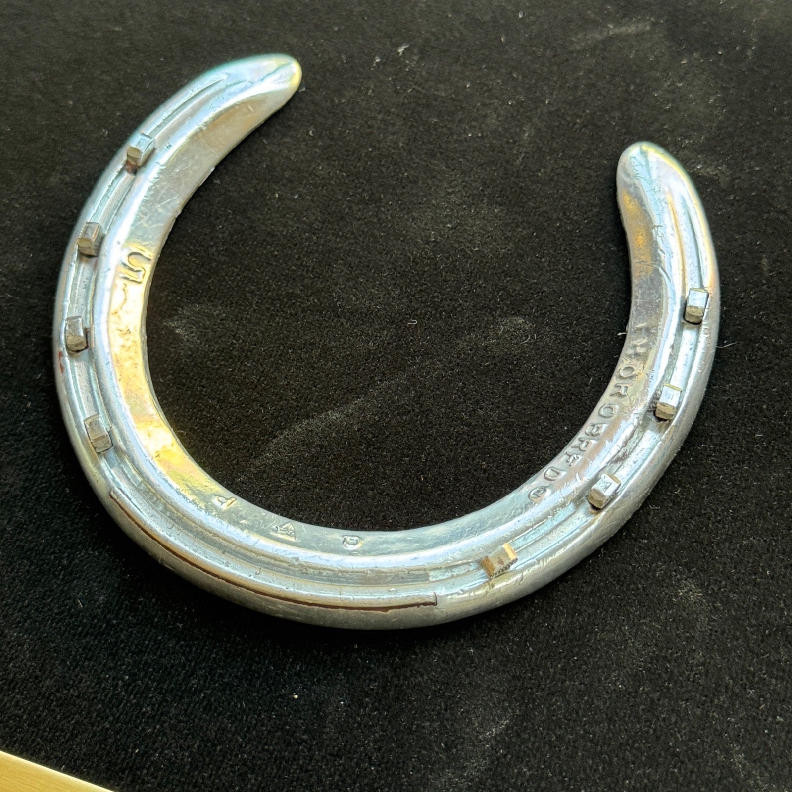 SECRETARIAT * Owned & Worn HORSESHOE Champion Thoroughbred * CLAIBORNE FARM COA