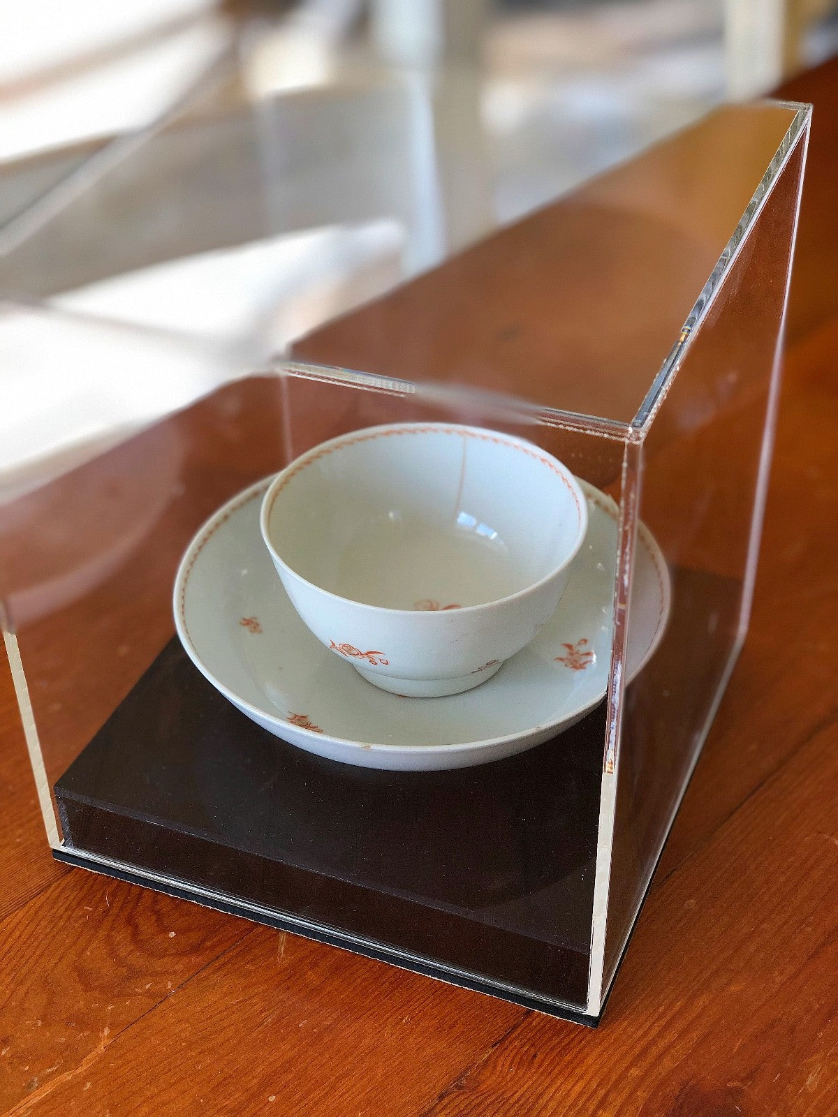 JOHN ADAMS * Personally OWNED & USED Teacup & Saucer * Boston Tea Party