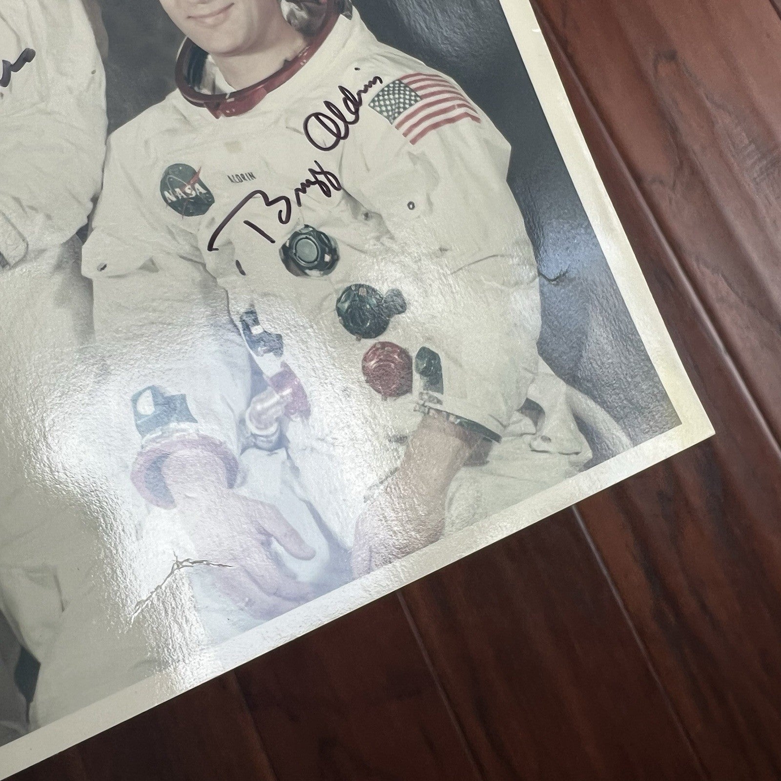 APOLLO 11 * PSA * Crew Signed AUTOGRAPH Red Number Type 1 Photo * Neil Armstrong