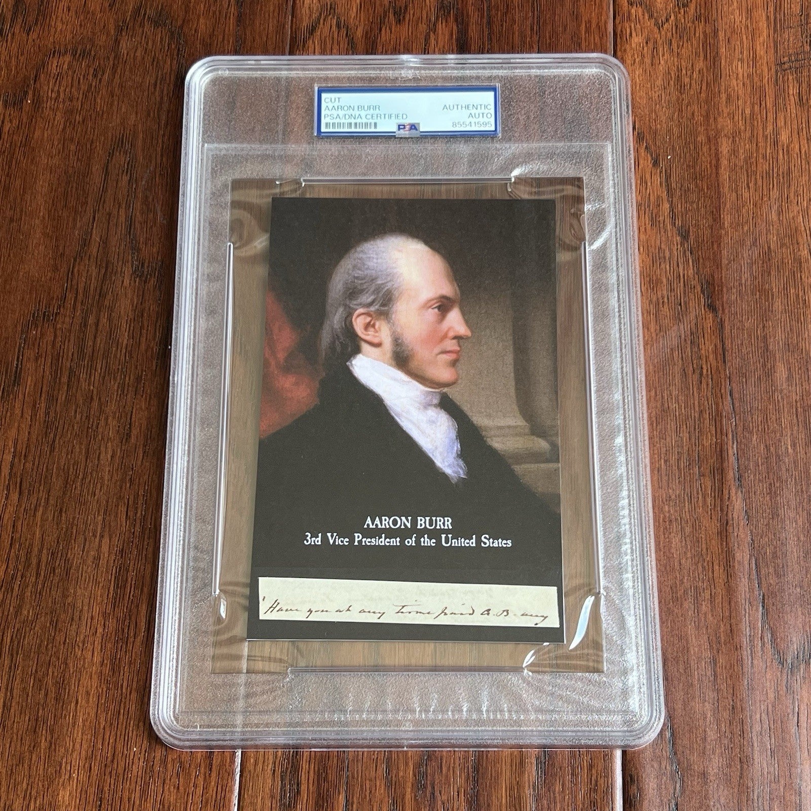 AARON BURR * PSA * Handwritten Autograph Letter Signed Dueled Alexander Hamilton
