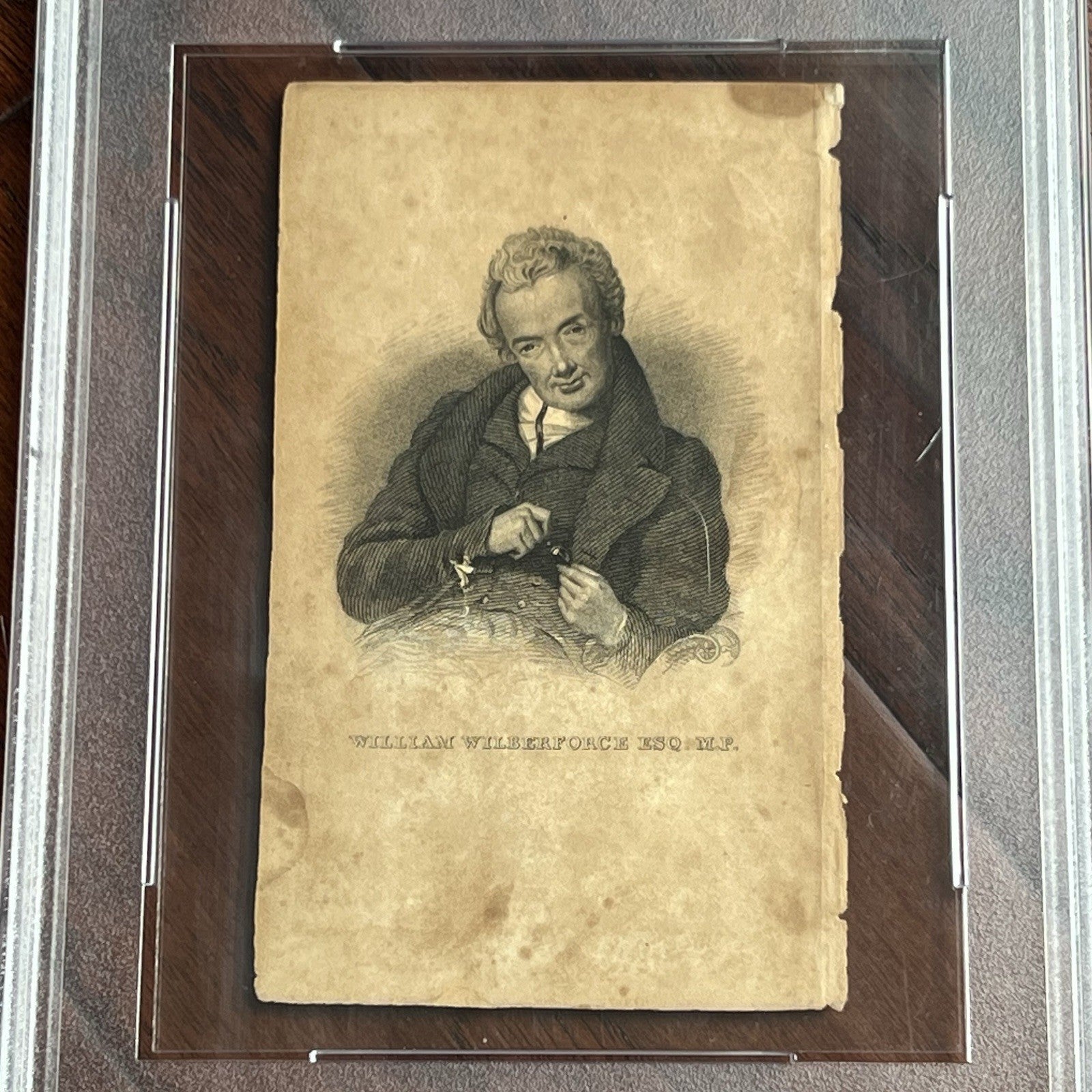 WILLIAM HENRY HARRISON * PSA * Scarce Autograph ENGRAVING Portrait Signed Image