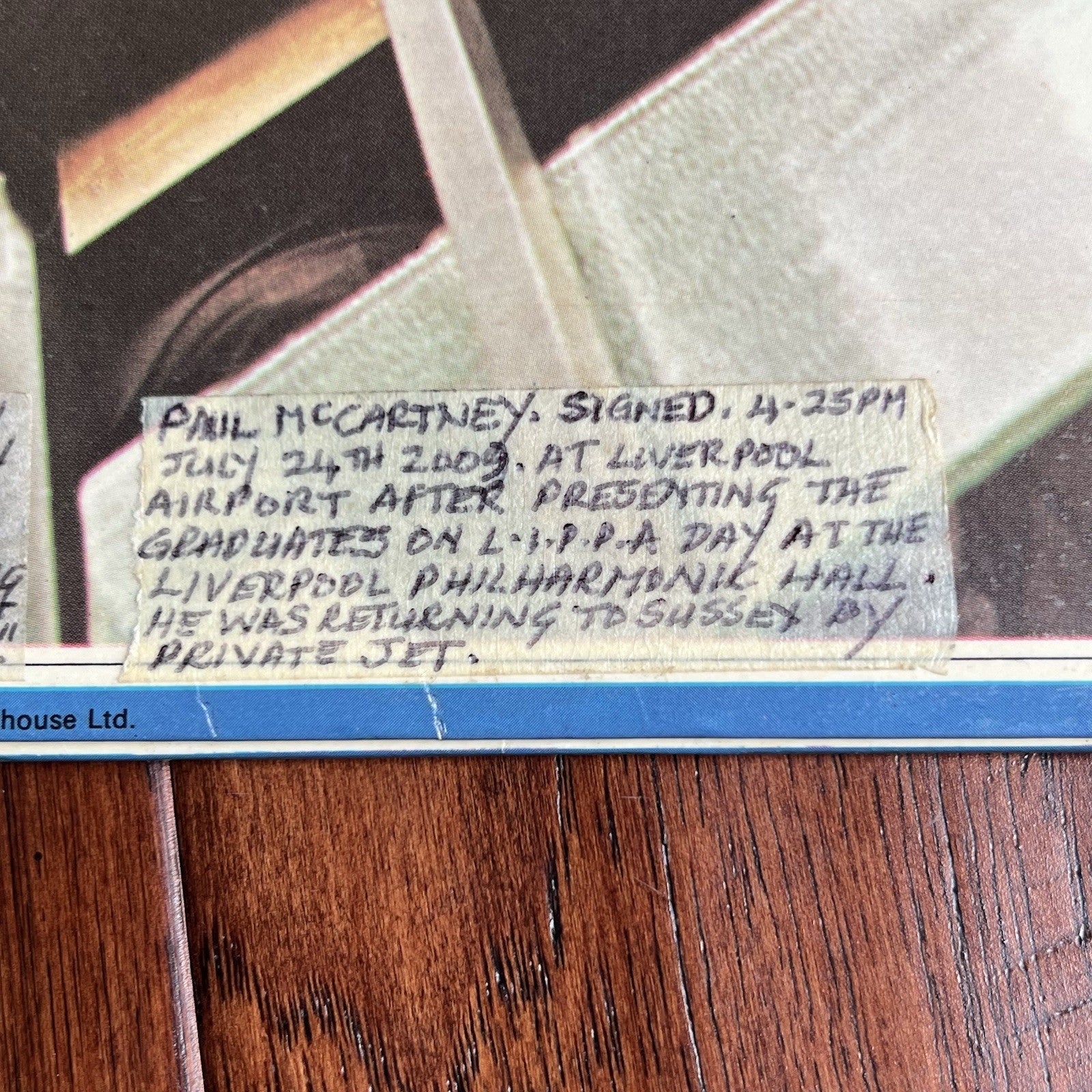 PAUL McCARTNEY & GEORGE MARTIN * PSA *  Autograph BEATLES 1967-1970 Album Signed