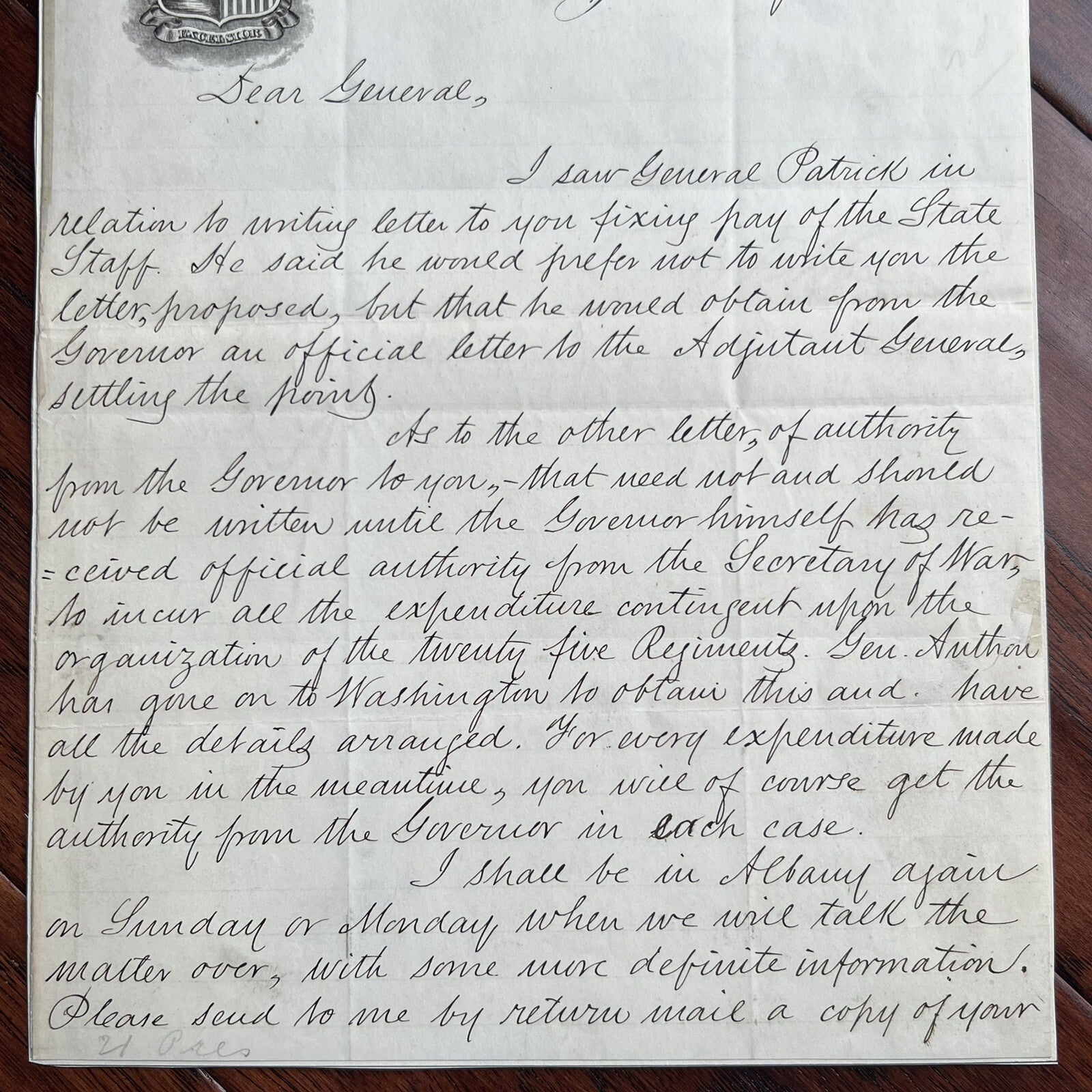 CHESTER ARTHUR * PSA/DNA * Autograph Civil War Report Raising 25k Troops Signed