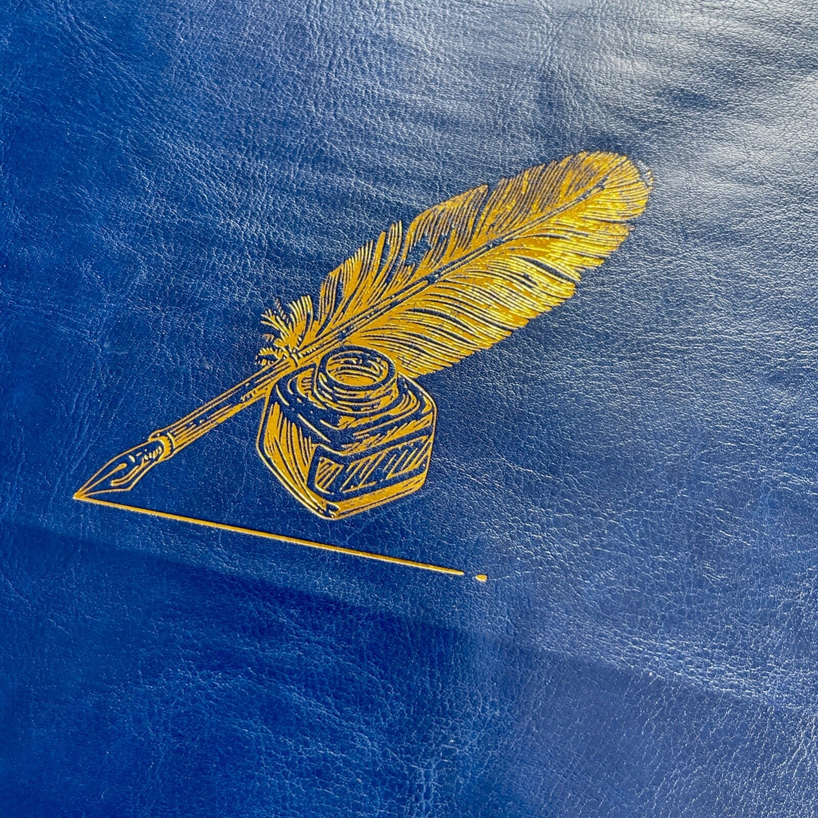 AUTOGRAPH Document + Photo Display Folders * Deluxe Leather Gold Emboss * Qty 10