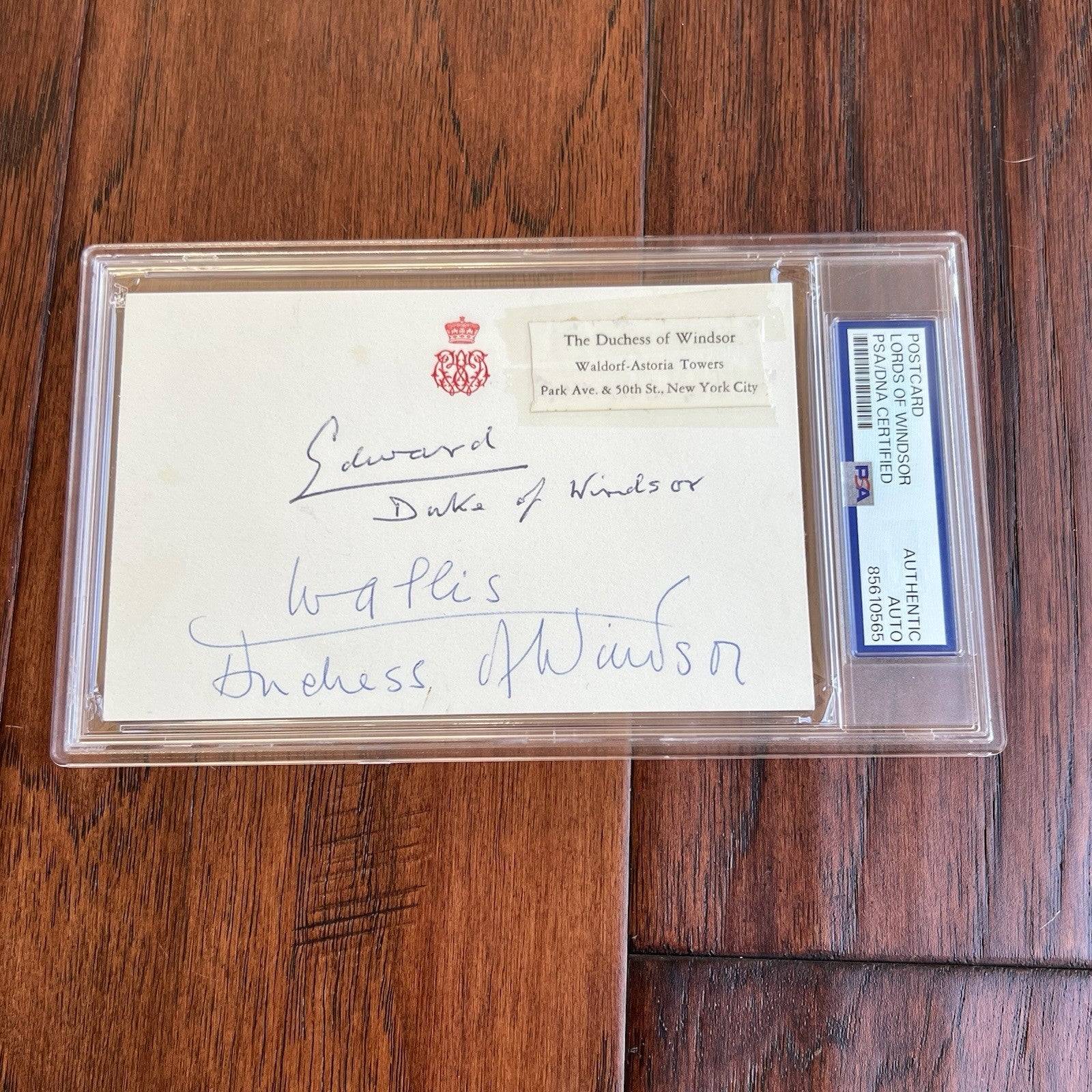 Edward VIII * PSA * Duke & Duchess of Windsor Autograph BUCKINGHAM PALACE Signed