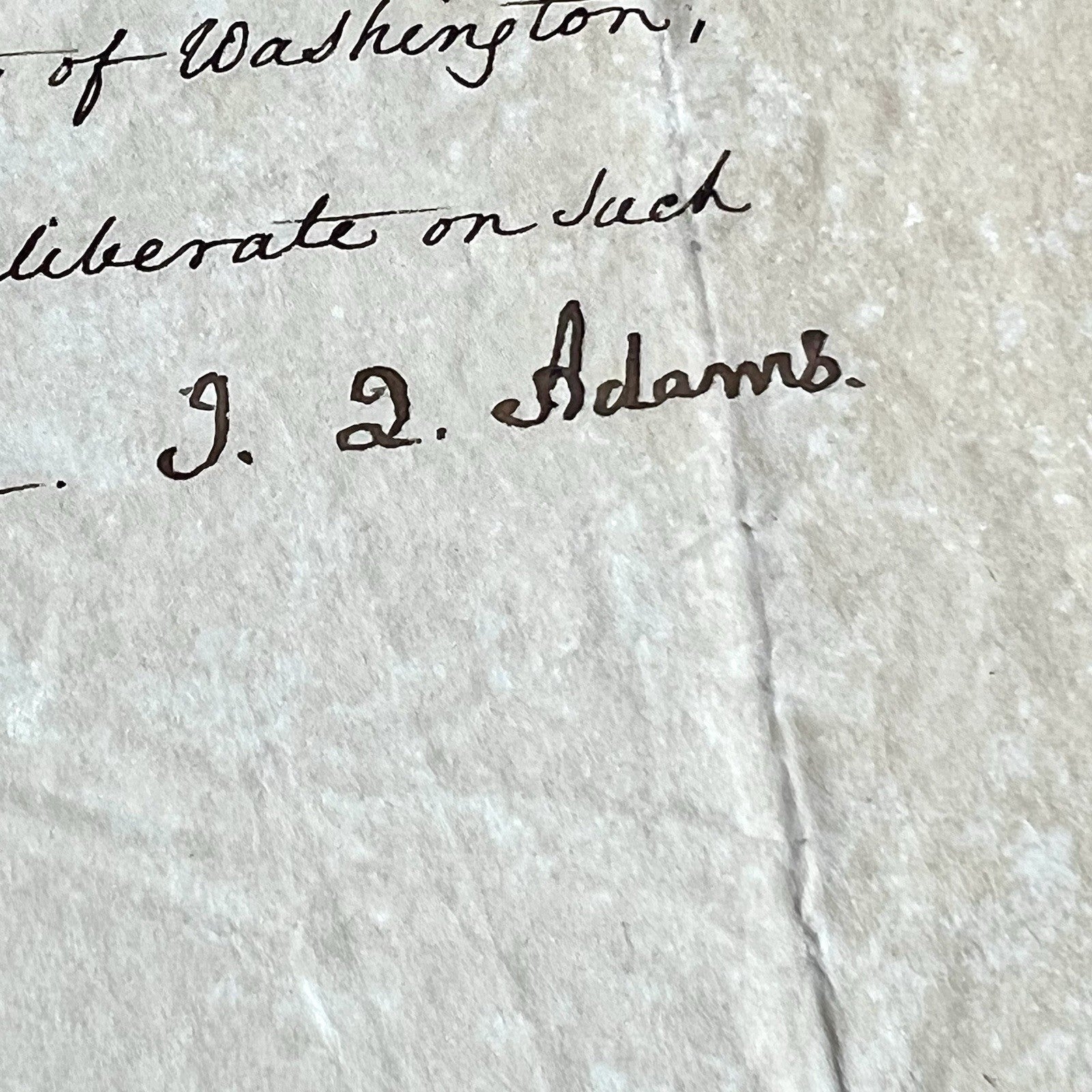 JOHN QUINCY ADAMS * PSA * Letter  Signed CERTIFYING JACKSON'S ELECTION Autograph