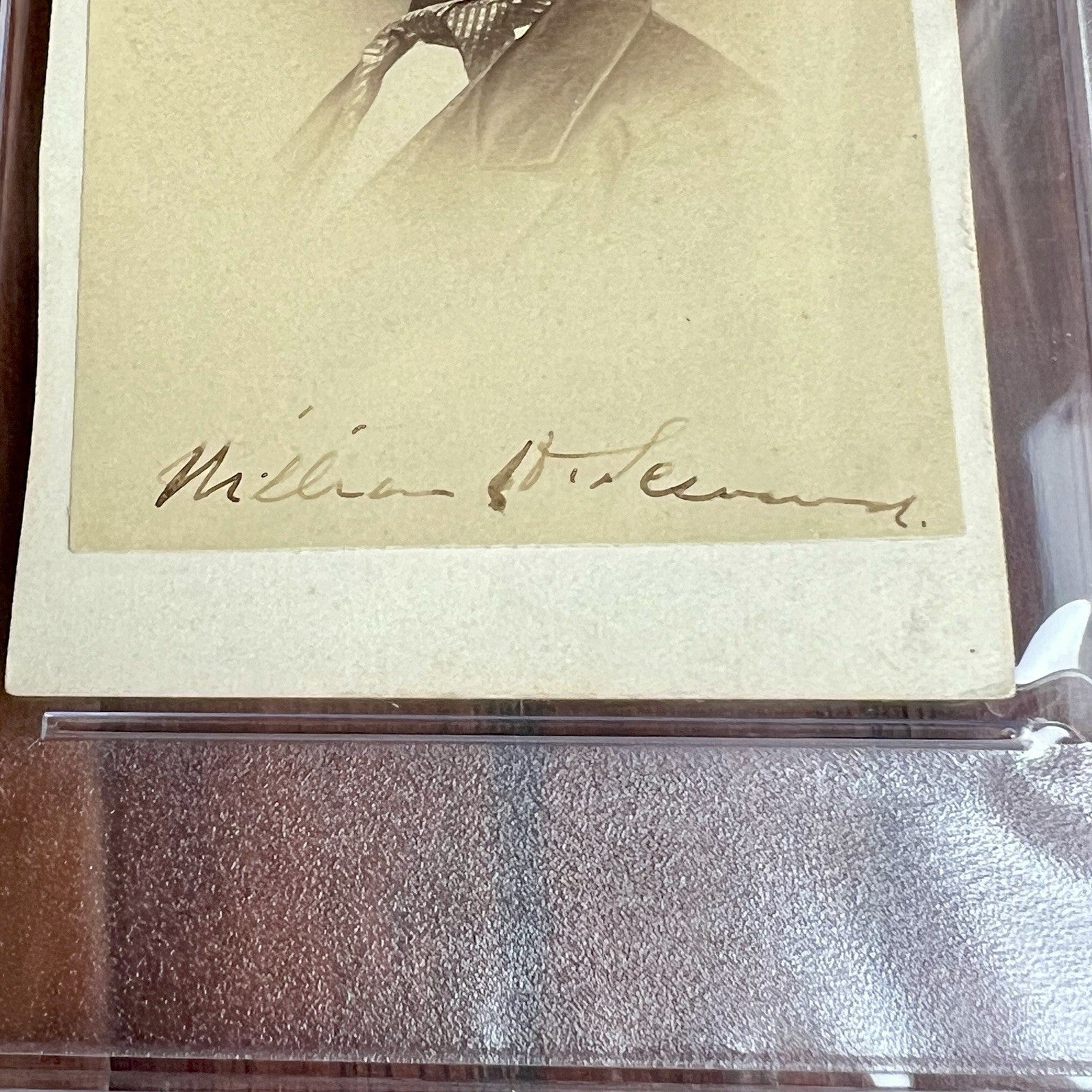 WILLIAM H SEWARD * PSA * Signed CDV Autograph Photograph Abraham Lincoln Cabinet