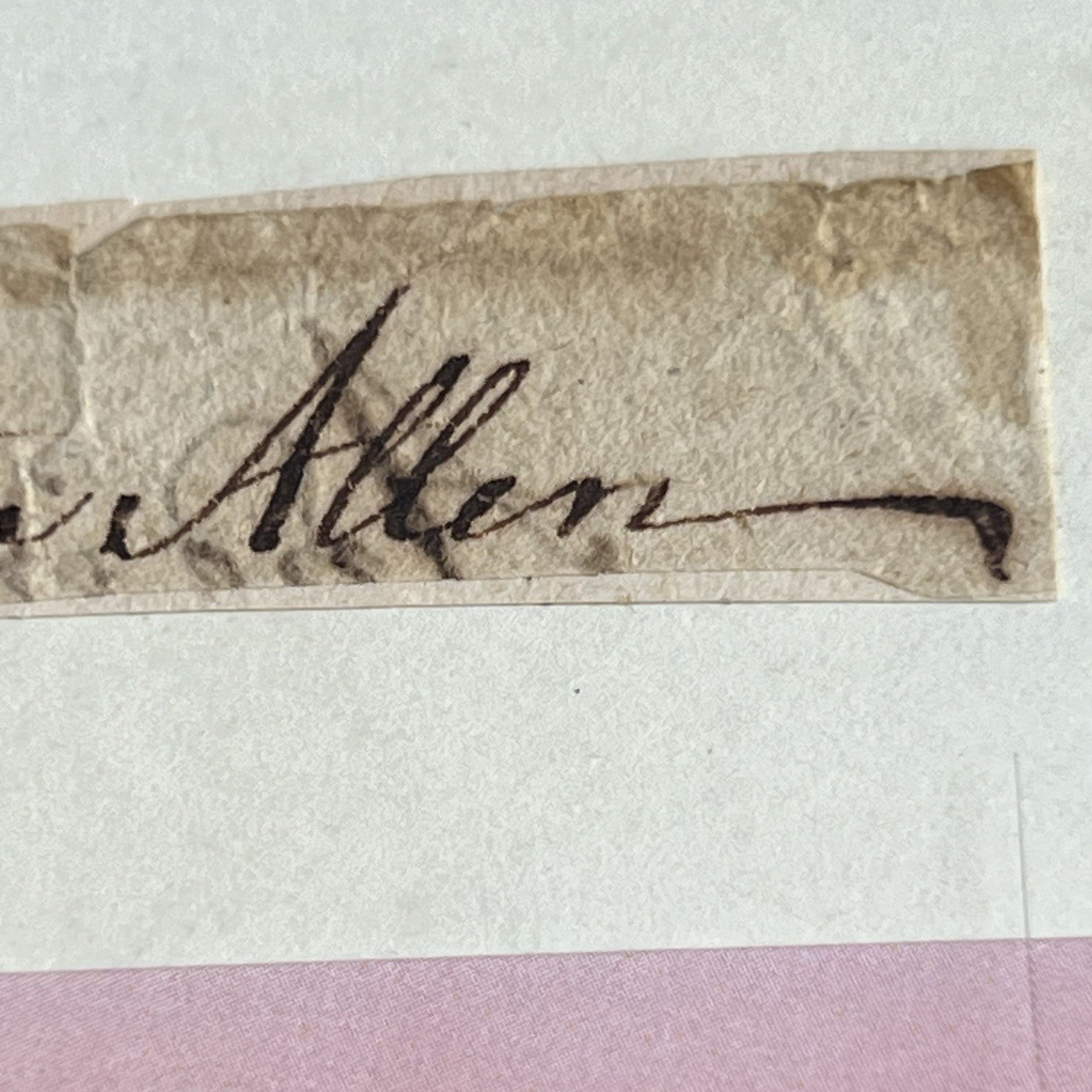 ETHAN ALLEN * PSA * Autograph Cut Signature Card Signed * Revolutionary War