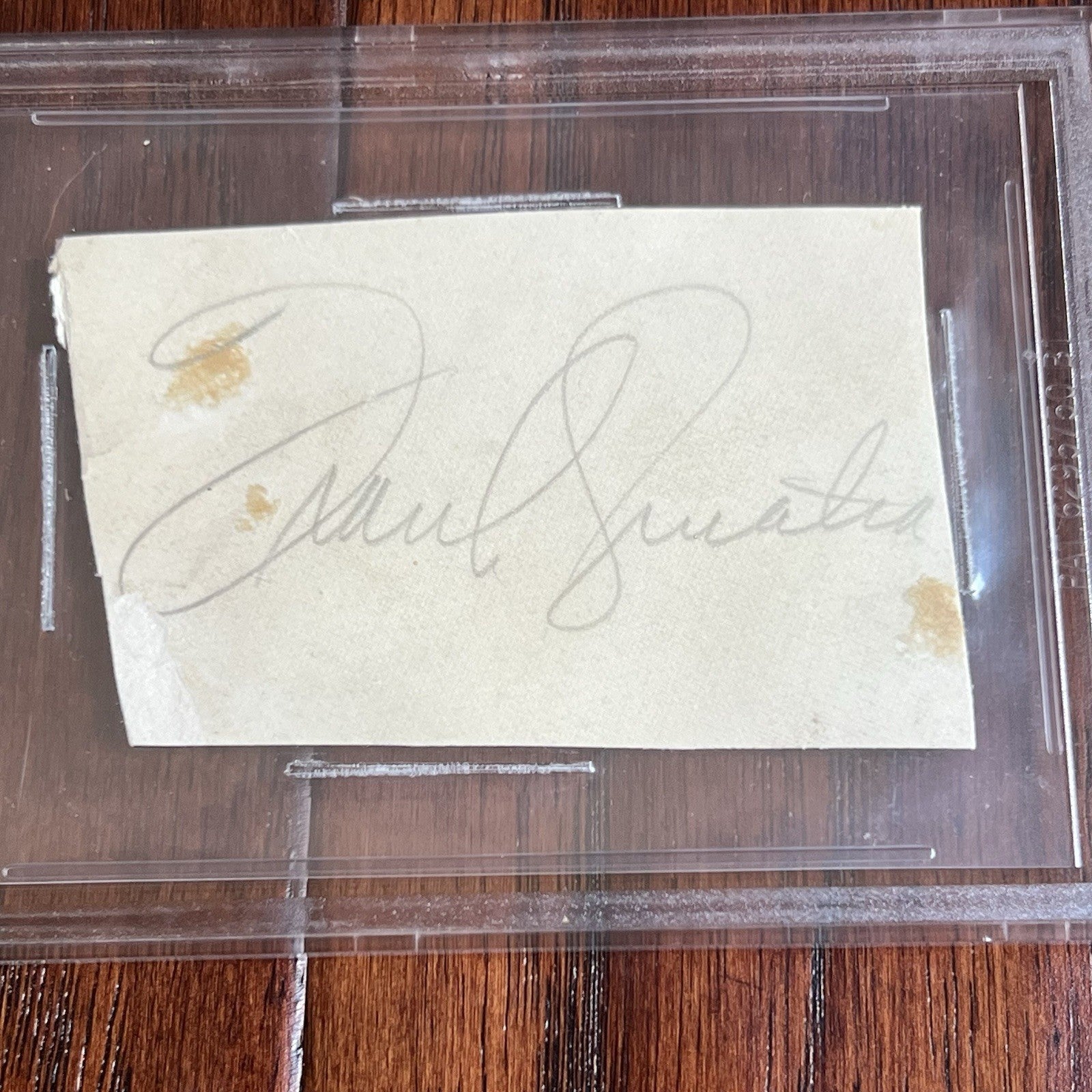 FRANK SINATRA * Beckett BAS * Authentic Cut Signature Autograph From 1940 Signed