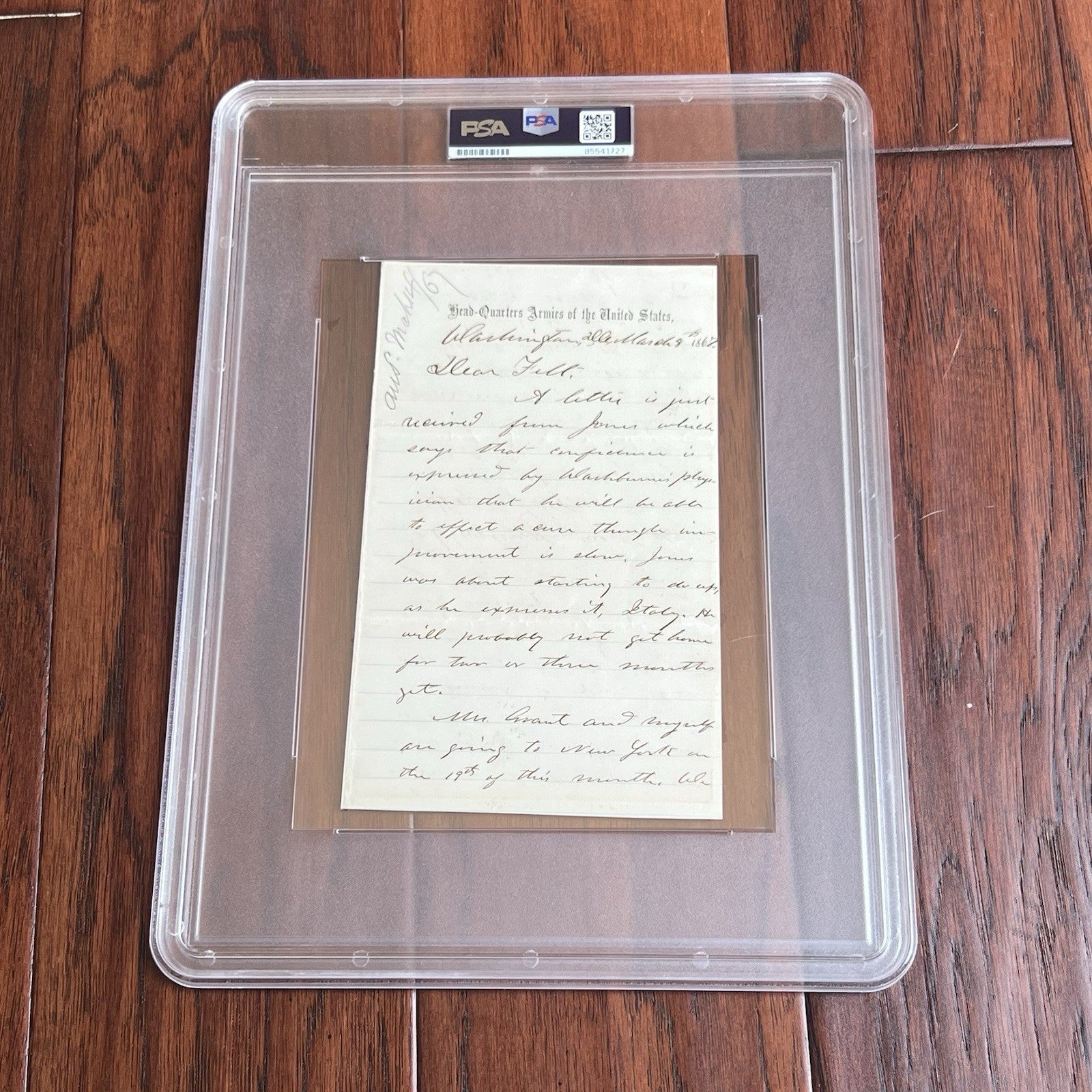 ULYSSES S. GRANT * PSA * 2x Signed Head-Quarters U.S. Armies Autograph Letter