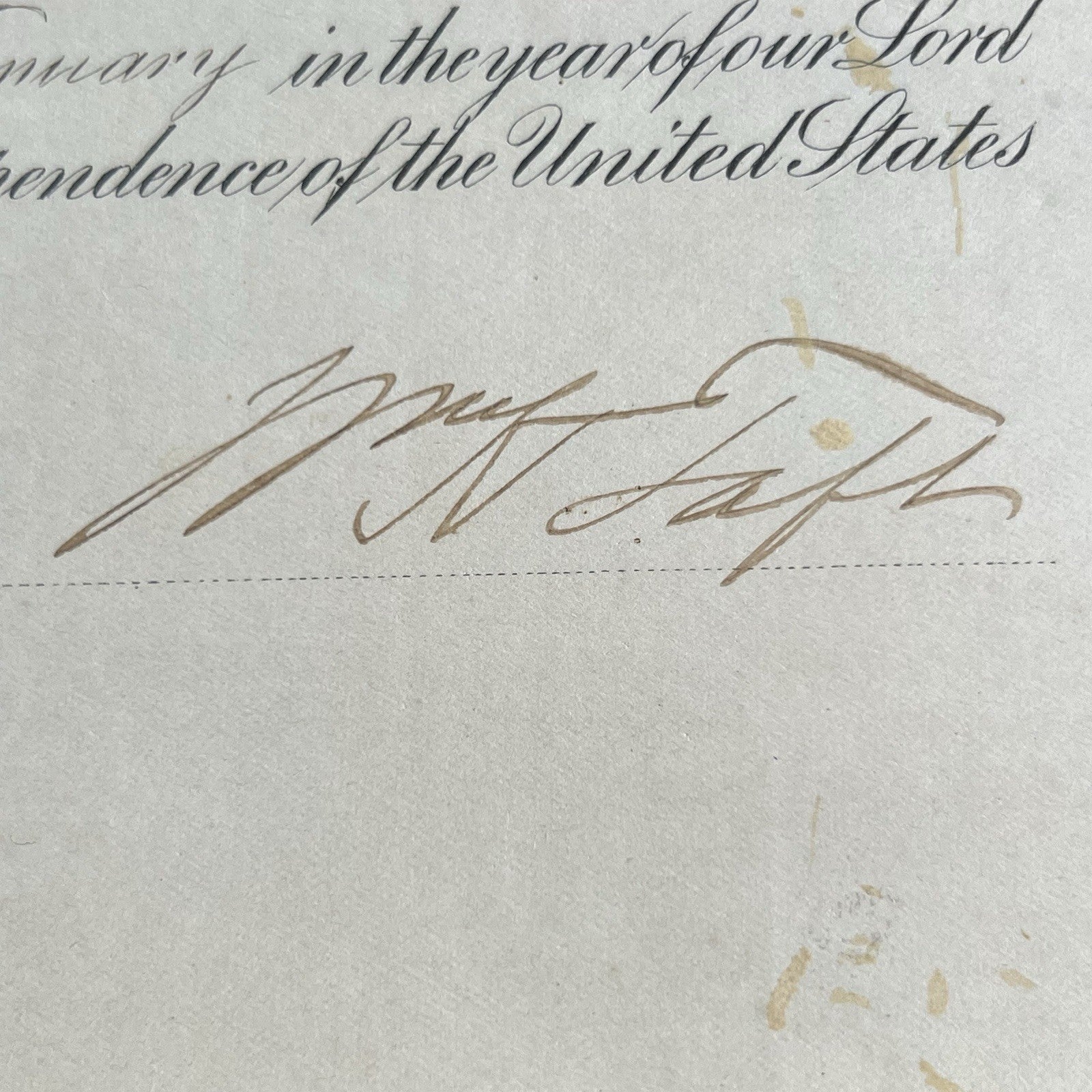 WILLIAM H. TAFT * PSA * Autograph Cut Signature Signed AS PRESIDENT * Howard