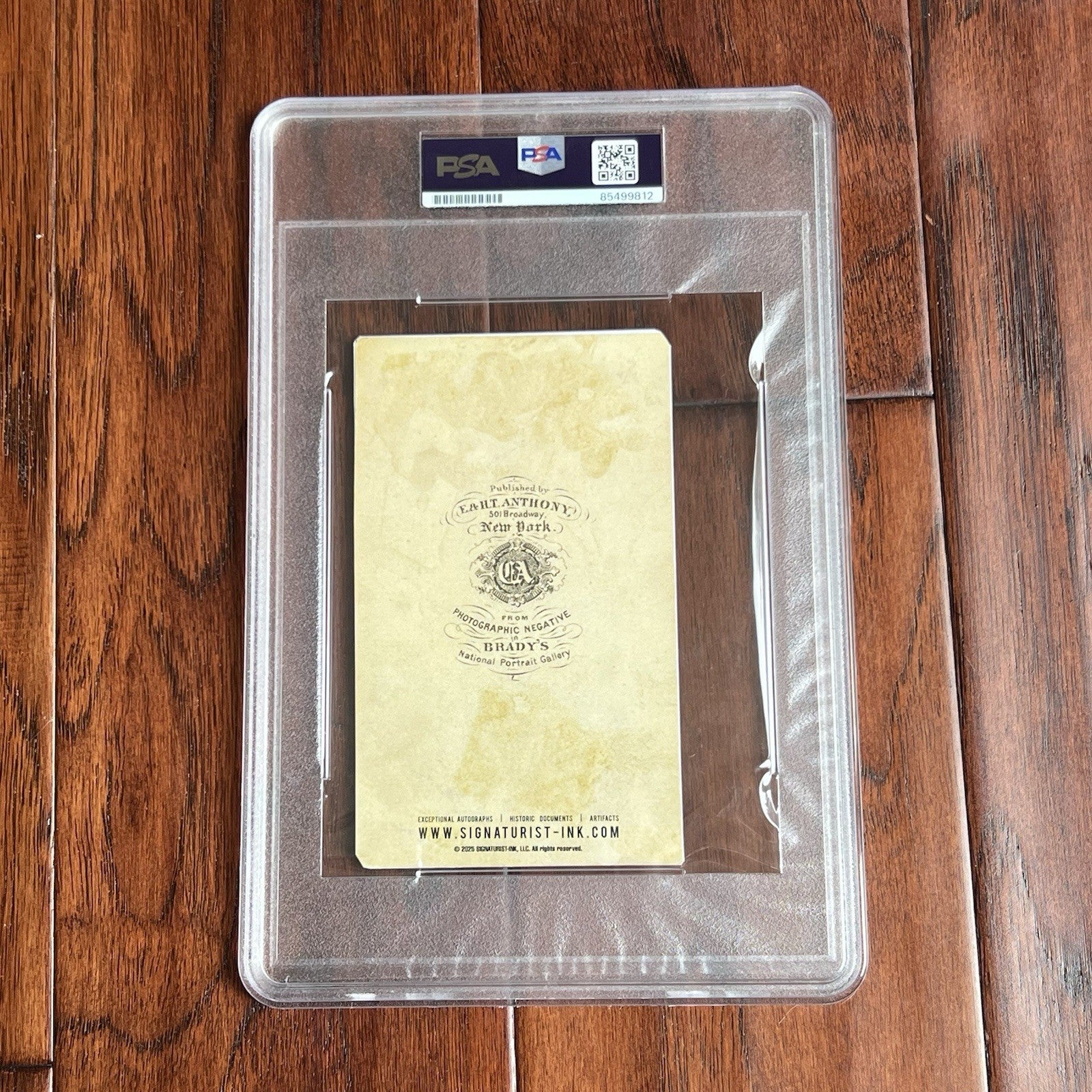 ANDREW JOHNSON * PSA * Autograph Cut Signature CDV Signed President Photograph