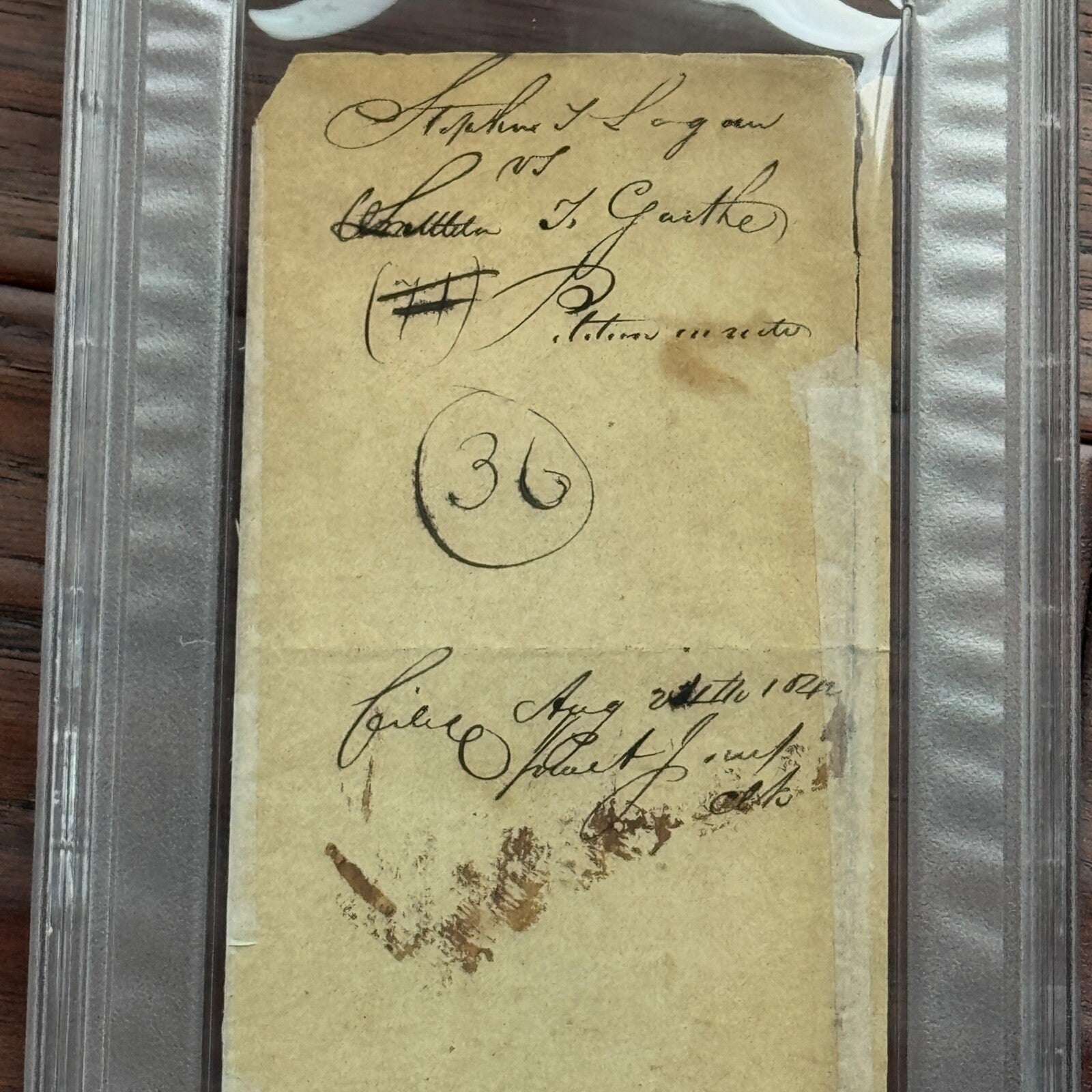 ABRAHAM LINCOLN * PSA * Autograph Lengthy Handwritten Legal Case SIGNED