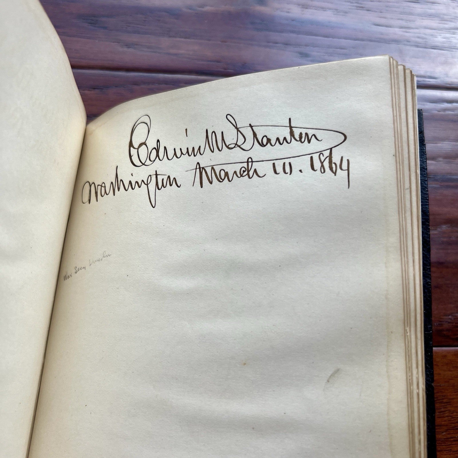 ABRAHAM LINCOLN * PSA * His PERSONAL AUTOGRAPH ALBUM Signed * EMANCIPATION Day