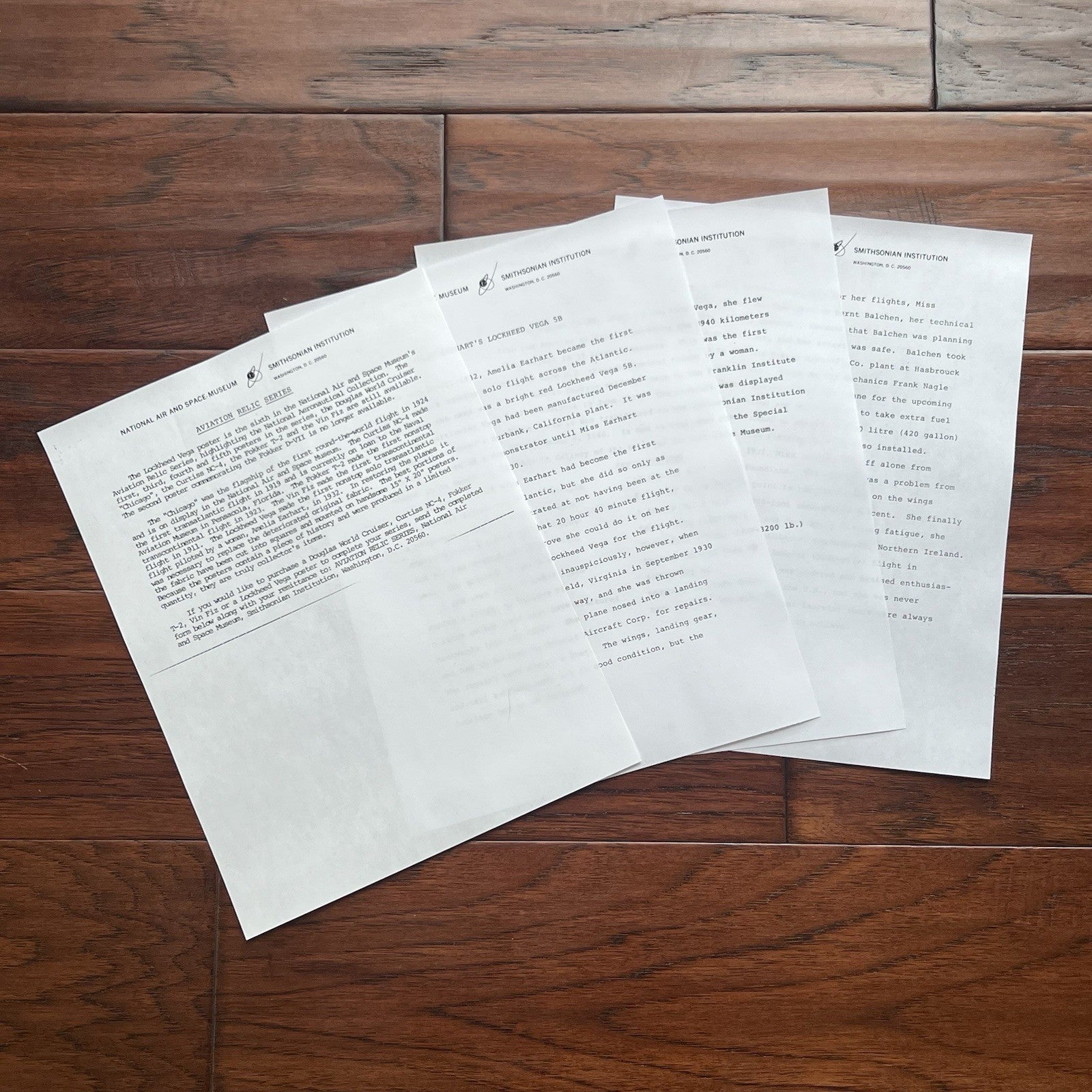 AMELIA EARHART * Original LARGE Flown Vega 5B Fabric Ex Smithsonian Institution