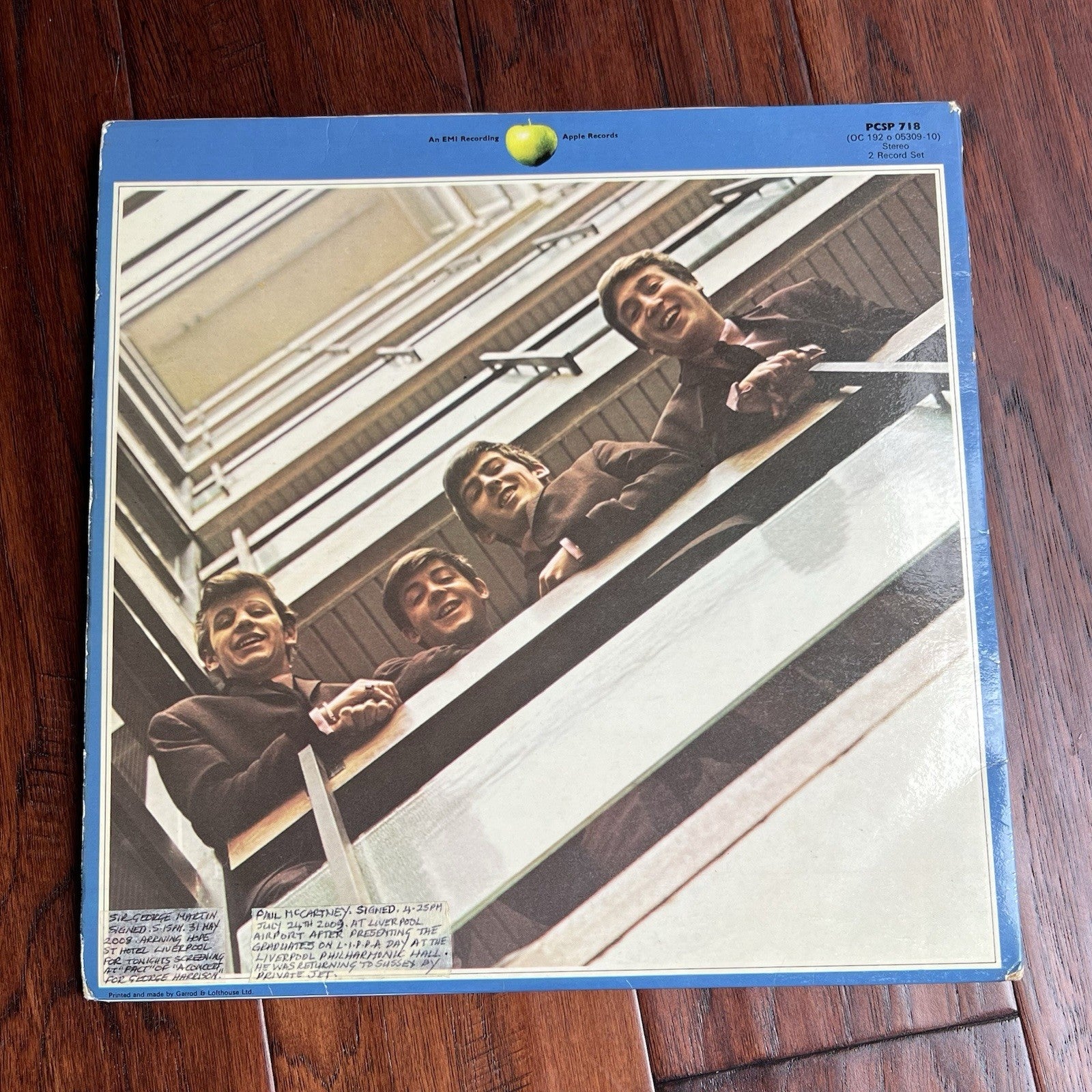 PAUL McCARTNEY & GEORGE MARTIN * PSA *  Autograph BEATLES 1967-1970 Album Signed