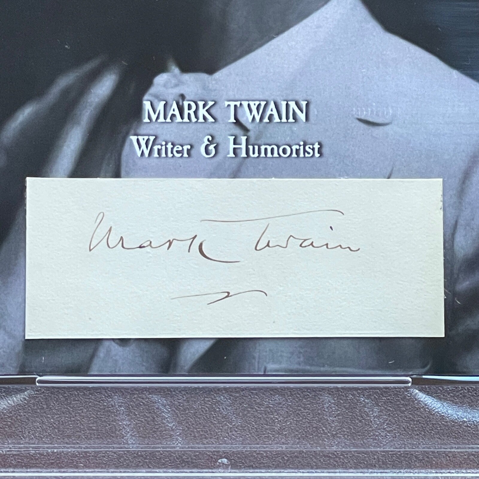 SAMUEL L. CLEMENS * PSA/DNA *  Autograph MARK TWAIN Custom Card SIGNED