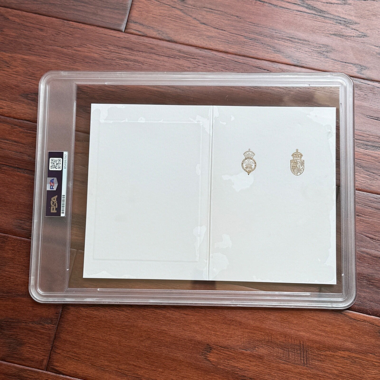 PRINCESS DIANA & KING CHARLES III * PSA * Autograph Family Xmas Card Signed 1985