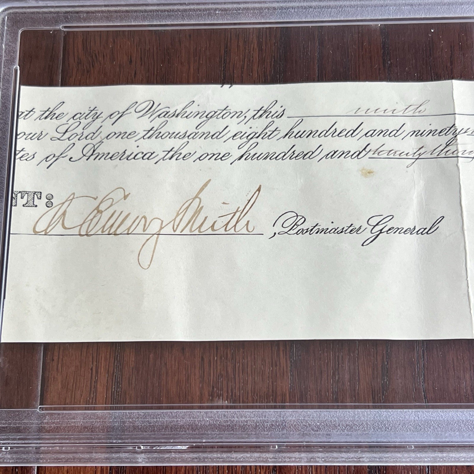 WILLIAM MCKINLEY * PSA * Authentic AUTOGRAPH Cut Signature AS PRESIDENT * 1899