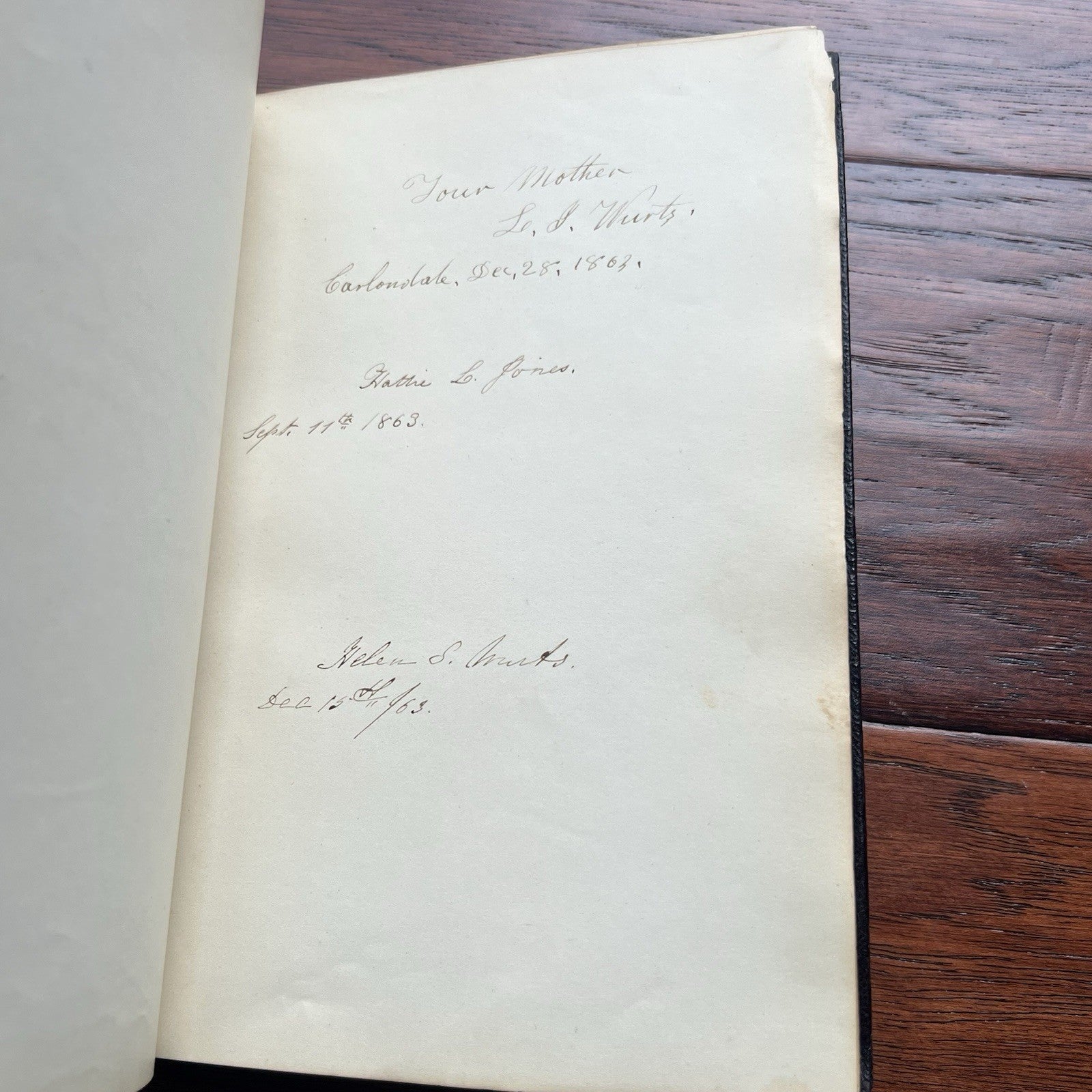 ABRAHAM LINCOLN * PSA * His PERSONAL AUTOGRAPH ALBUM Signed * EMANCIPATION Day