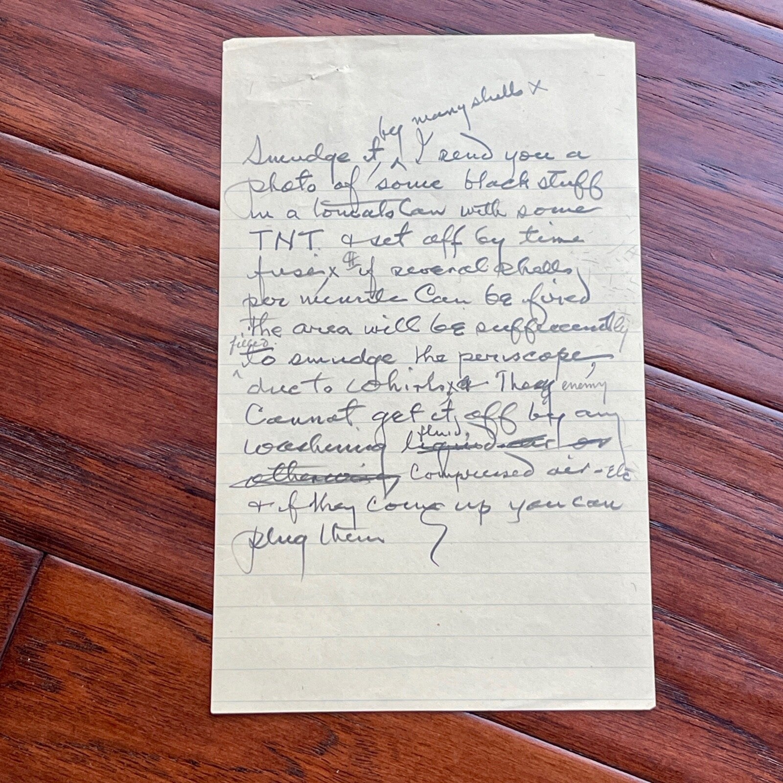 THOMAS EDISON * JSA * AUTOGRAPH Secret SUBMARINE EXPERIMENT Note SIGNED * WWI