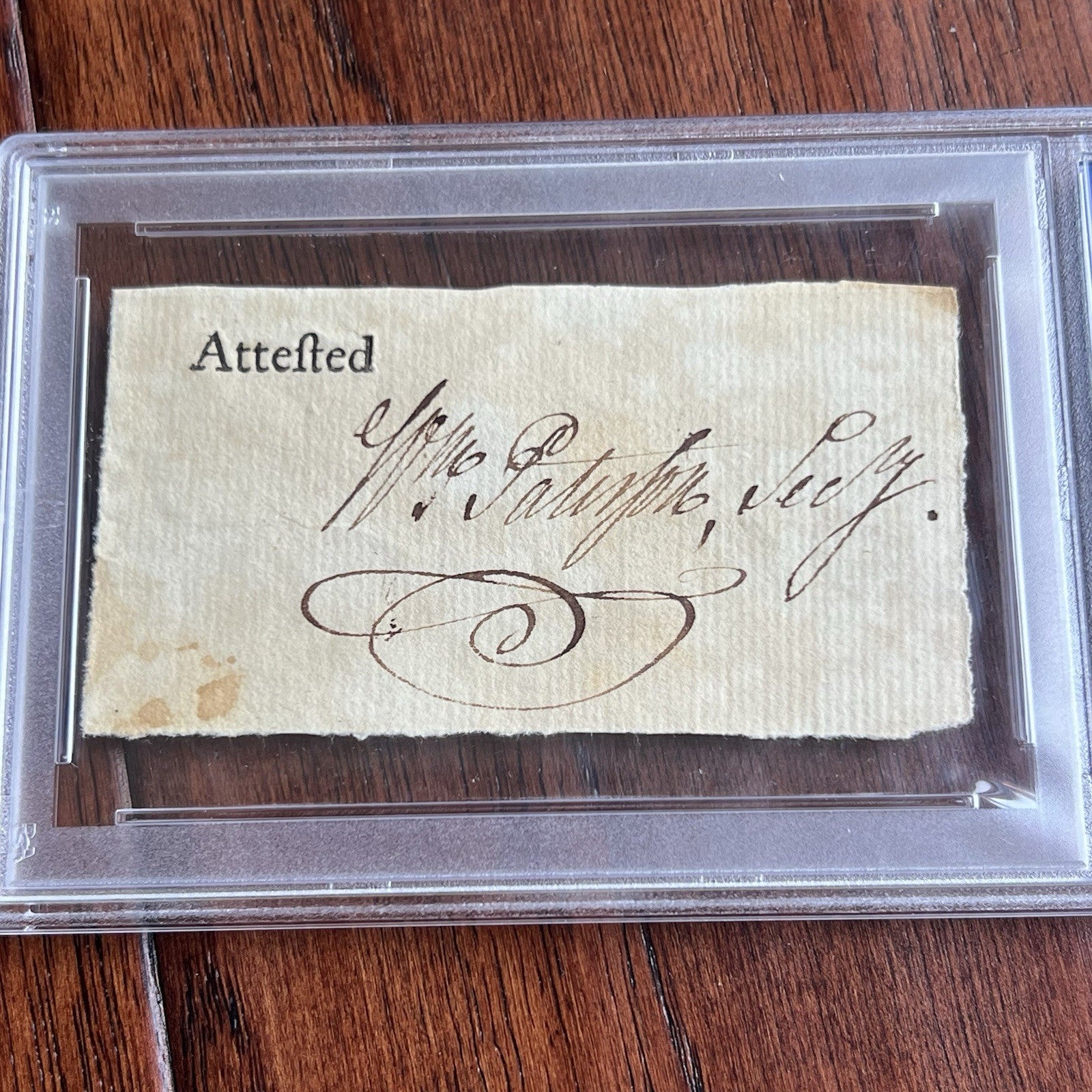 WILLIAM PATERSON * PSA * Autograph Cut Signature Signed * Constitution Signer