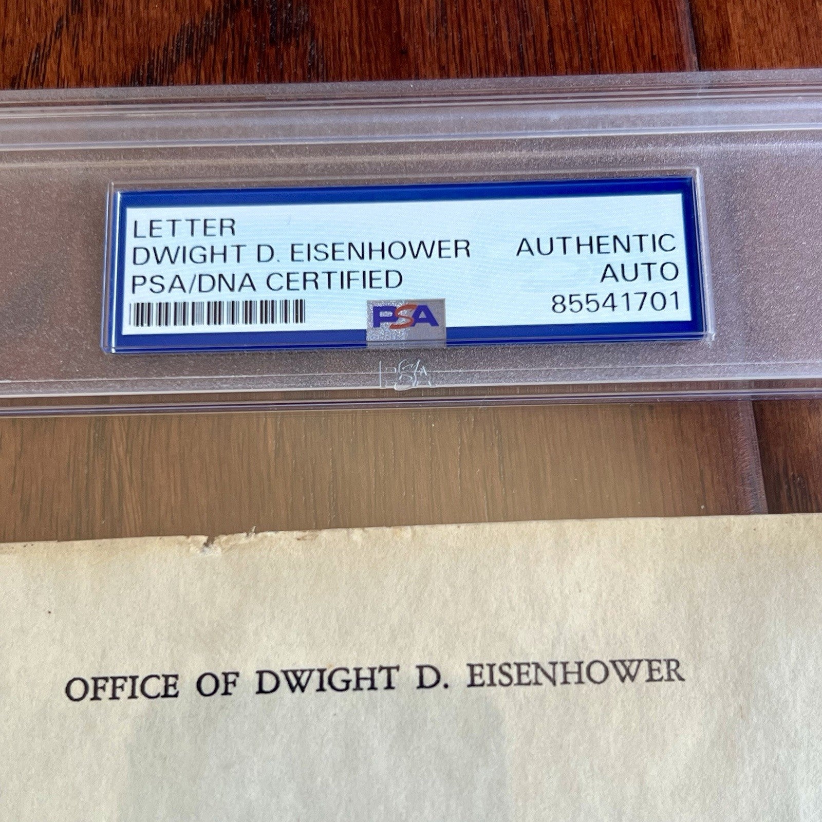 DWIGHT D. EISENHOWER * PSA * Autograph Letter Signed 8 DAYS BEFORE INAUGURATION