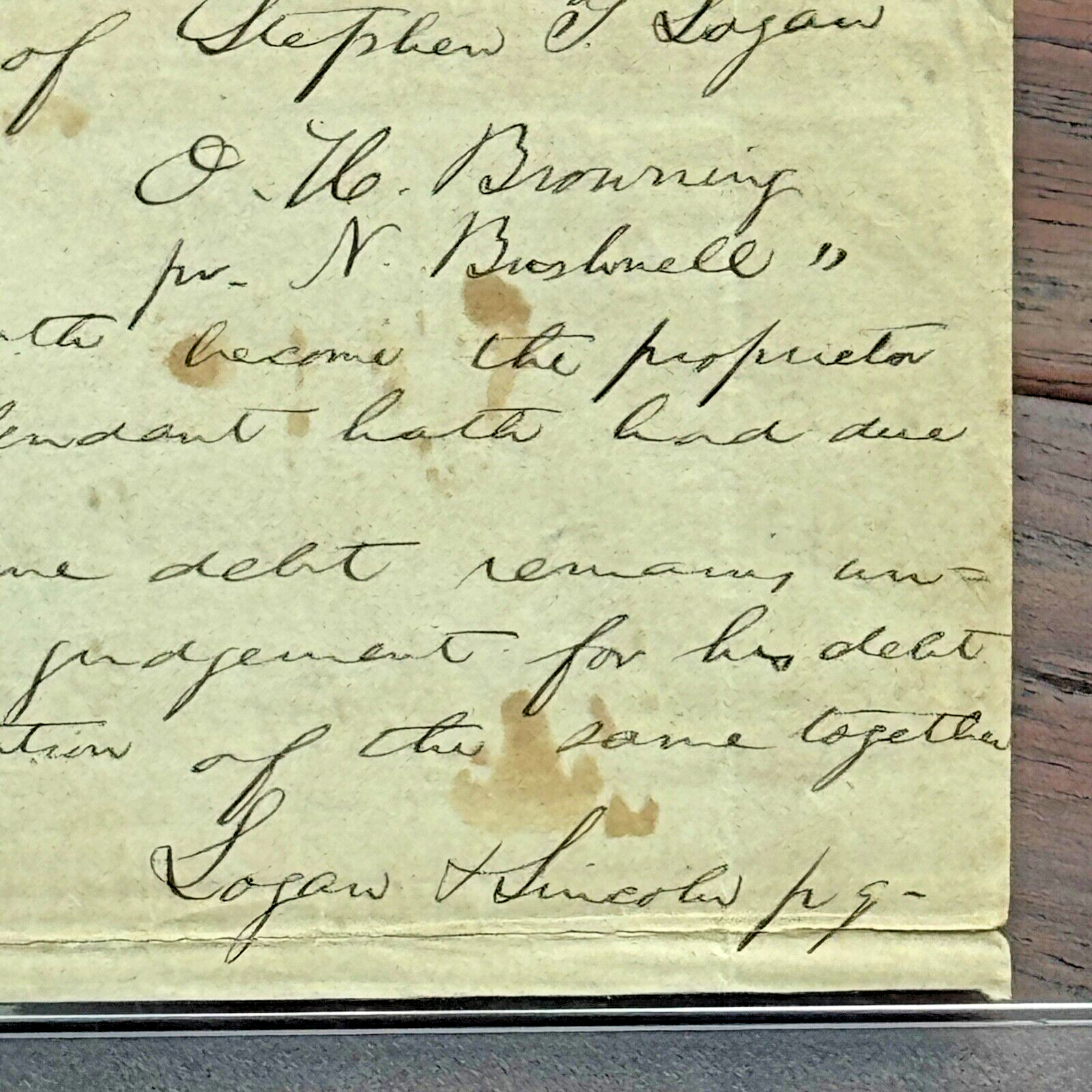 ABRAHAM LINCOLN * PSA * Autograph Lengthy Handwritten Legal Case SIGNED