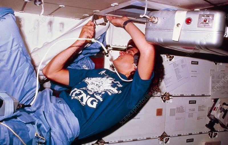 SALLY RIDE * Ride Estate Signed COA * NASA STS-7 Mission T-Shirt FLOWN IN SPACE