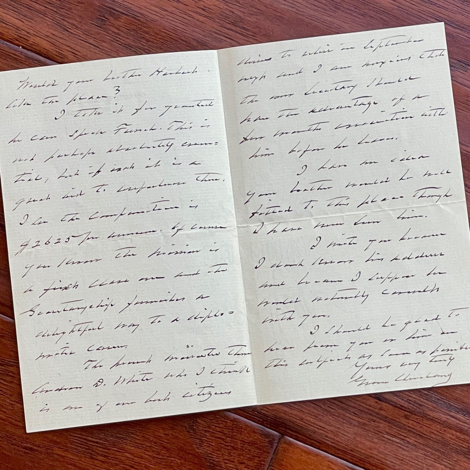 GROVER CLEVELAND * PSA * as PRESIDENT Autograph EXECUTIVE MANSION Letter Signed