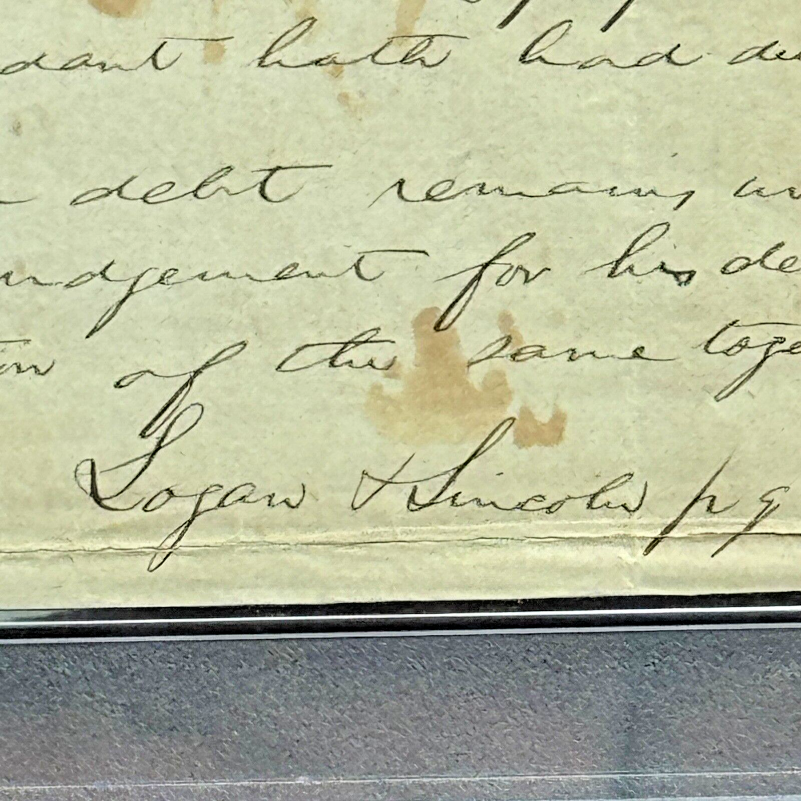 ABRAHAM LINCOLN * PSA * Autograph Lengthy Handwritten Legal Case SIGNED