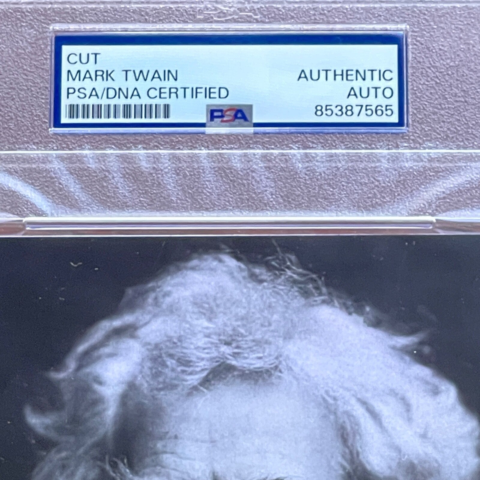 SAMUEL L. CLEMENS * PSA/DNA *  Autograph MARK TWAIN Custom Card SIGNED