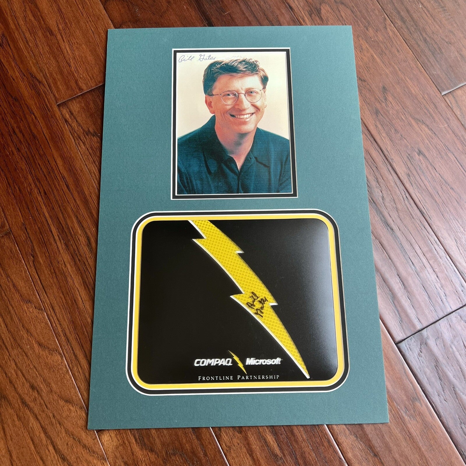 BILL GATES * PSA * Autograph Microsoft Mousepad Signed